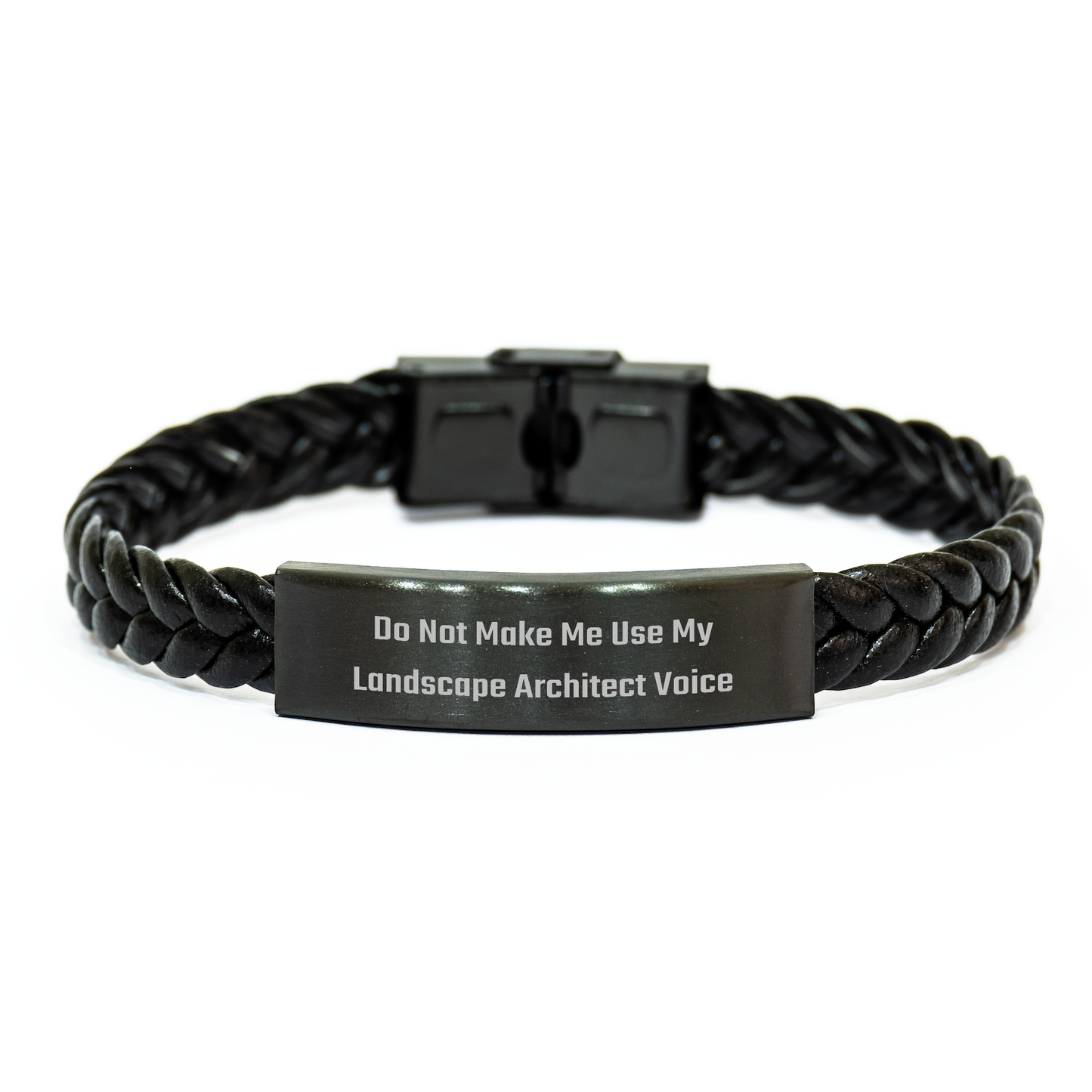 Landscape Architect Gifts, Funny Quote Interlaced Leather Bracelet, Gifts from Friends to Landscape Architect Women, Unique Mother's Day Unique Gifts - Image 1