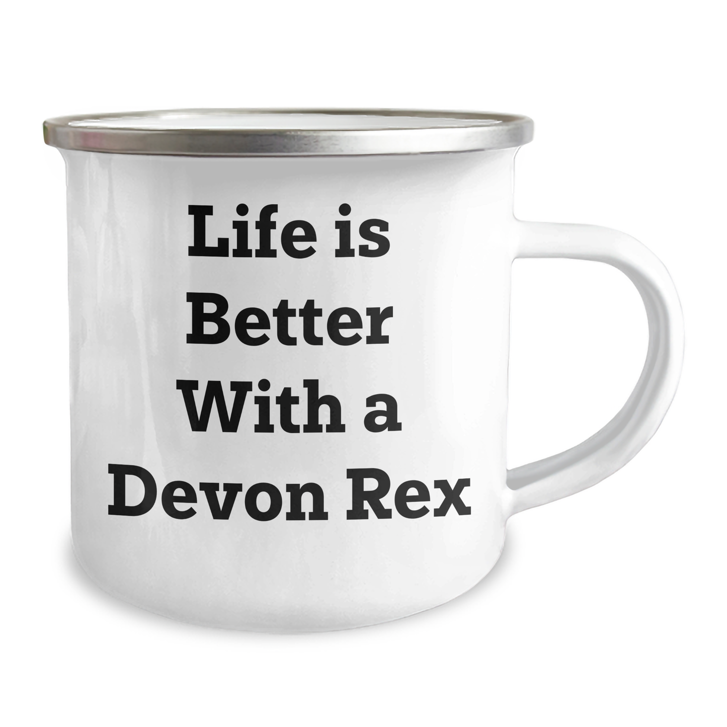 Devon Rex Cat Lovers Gifts from Men to Family - Life is Better with a Devon Rex, Funny Camping Mug for Father's Day - Image 2