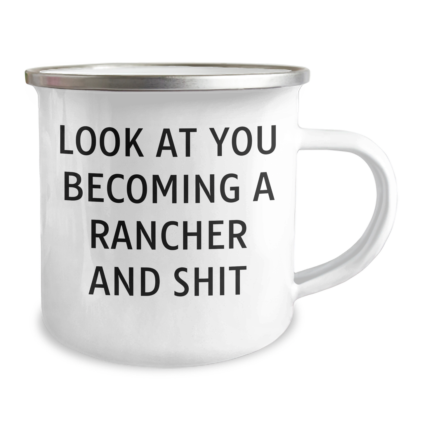 Funny Rancher Gifts for Her - 'Look At You Becoming A Rancher And Shit' Camping Mug for Mother's Day from Family - Image 2