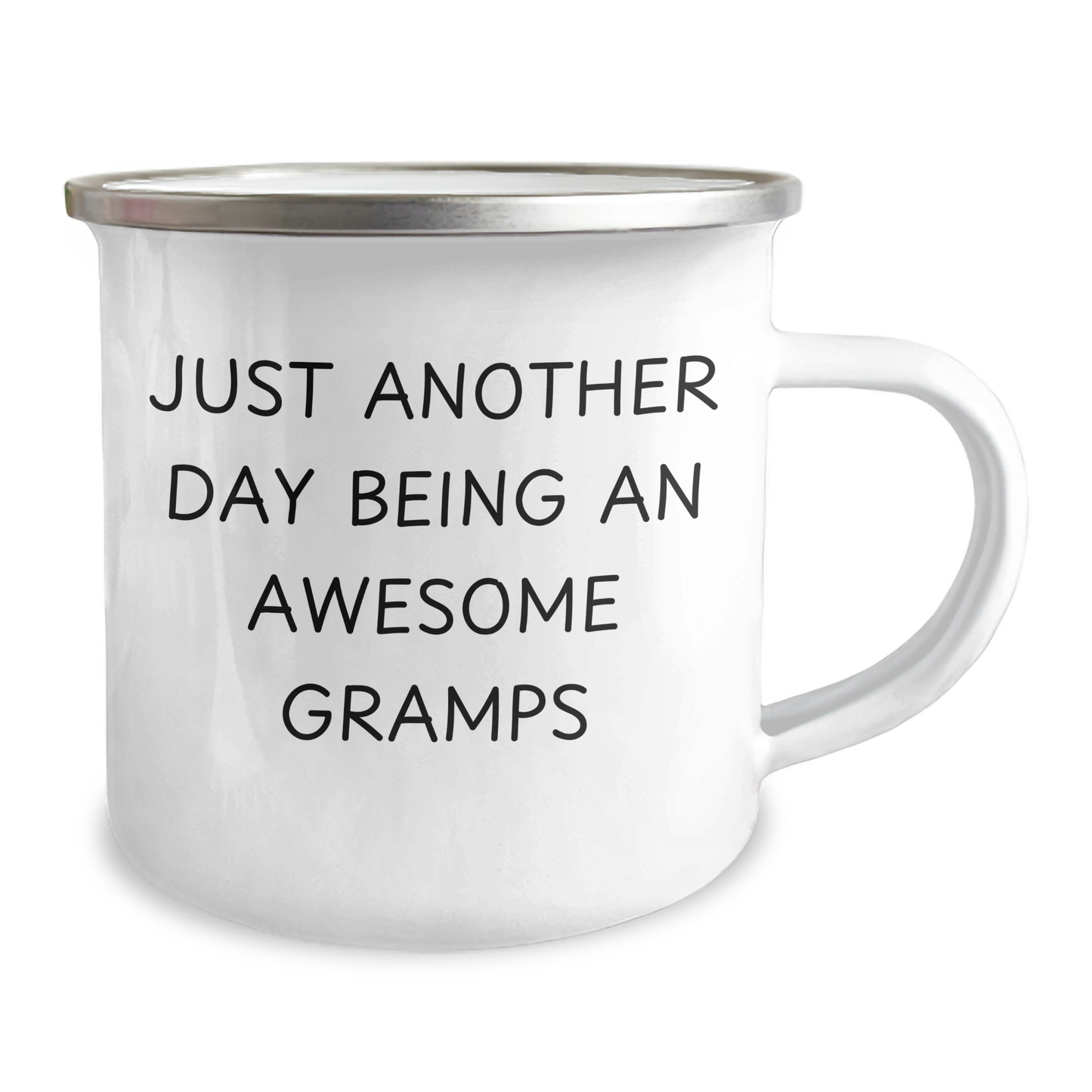 Funny Gramps Camping Mug Gifts from Men, Unique Gramps Father's Day Unique Gifts for Gramps, Just Another Day Being an Awesome Gramps Quote - Image 2