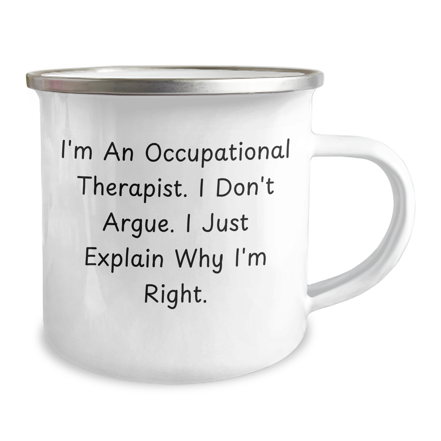 Occupational Therapist Mugs - Funny Quote Gifts from Friends for Occupational Therapist, Camping Mug for Father's Day - Image 2