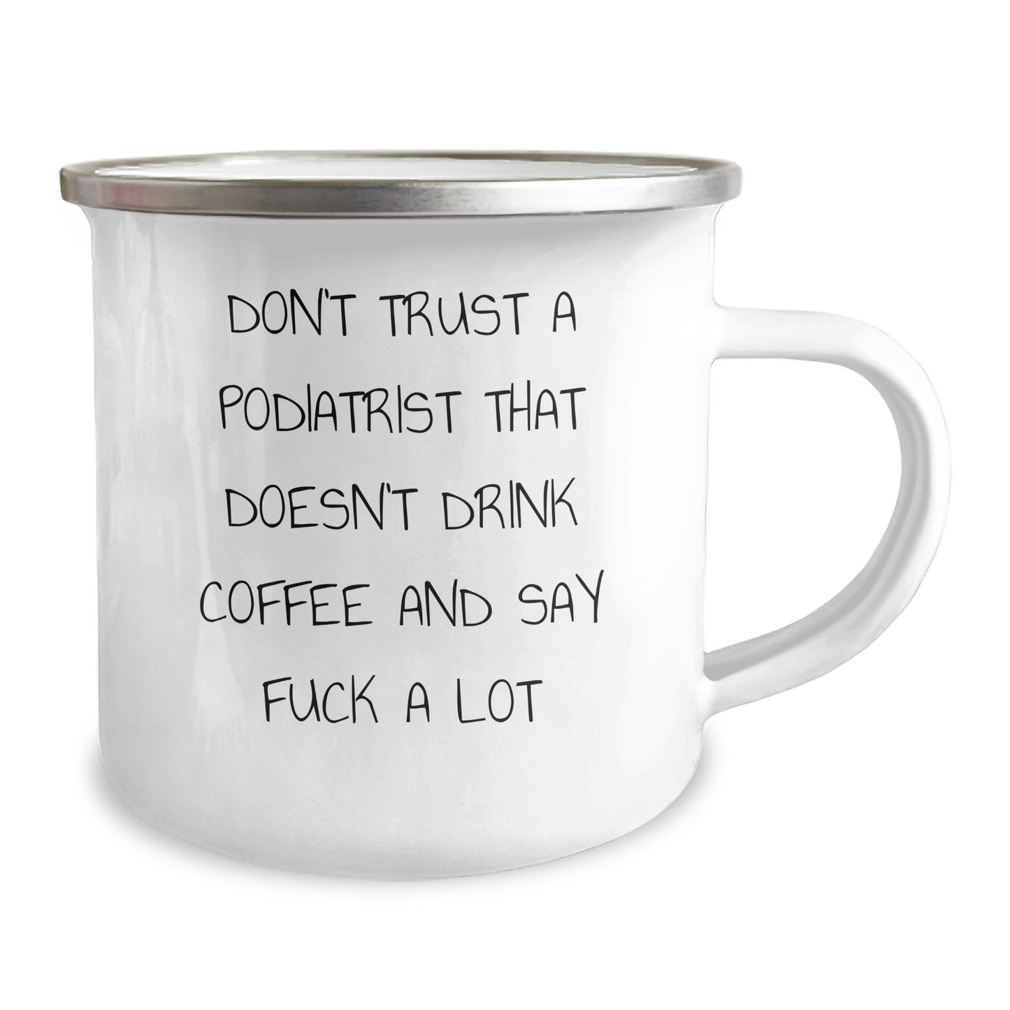 Funny Podiatrist Gifts - Camping Mug for Men, Say 'F--k' a Lot, Gifts from Friends for Father's Day - Image 2