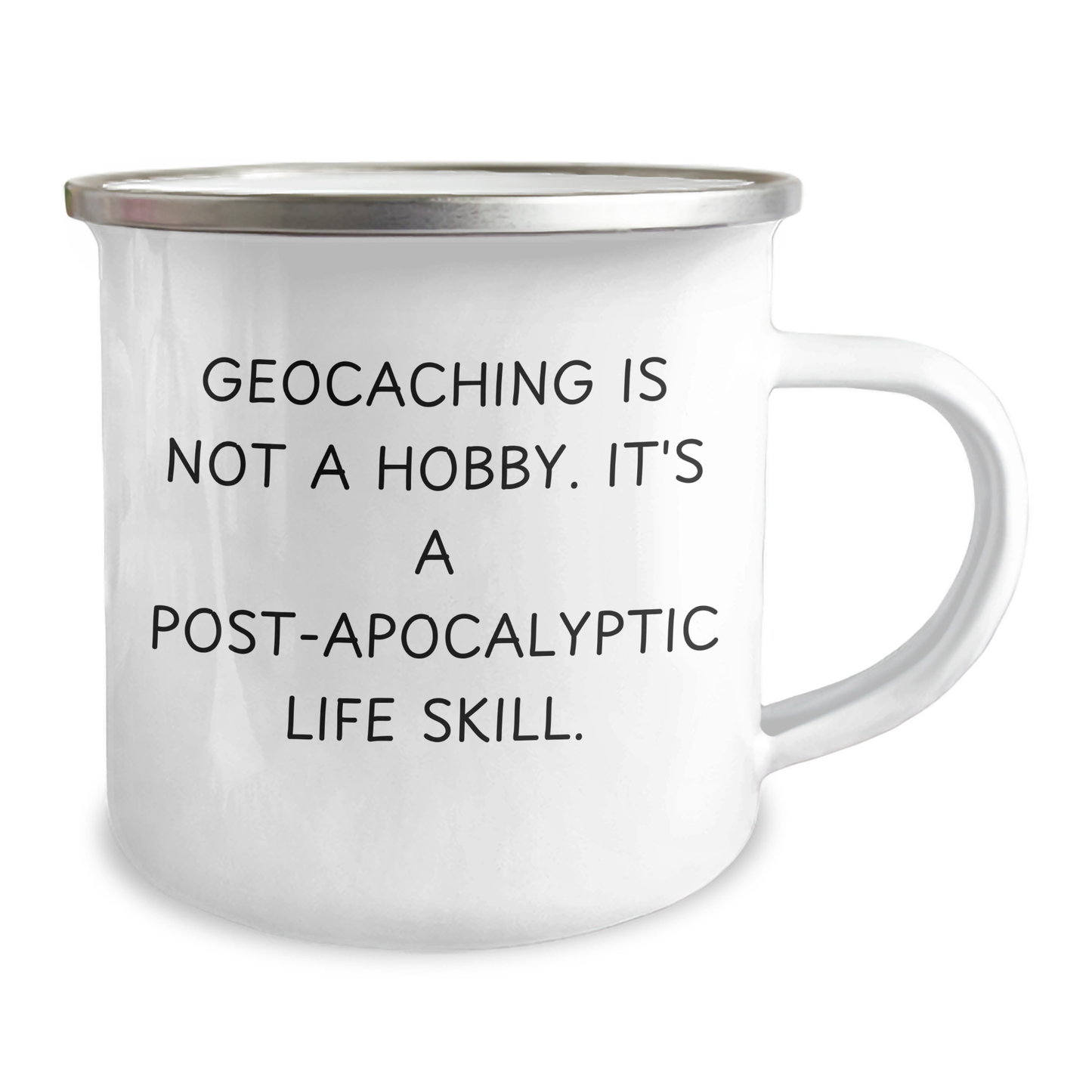 Geocaching Enthusiast's Camping Mug, 'Geocaching Is Not A Hobby...' Funny Gift for Men, Gifts from Family, Perfect for Father's Day - Image 2