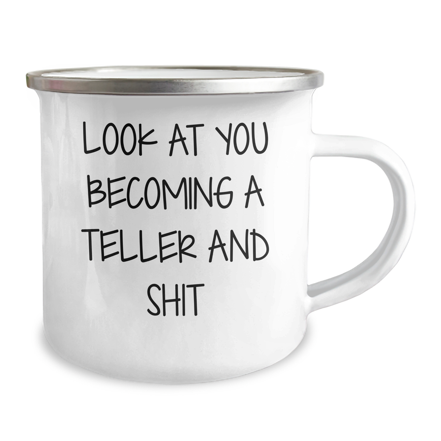 Funny Teller Gifts from Friends, Unique Mother's Day Unique Gifts for Her, Camping Mug for Teller Enthusiasts, 'Look At You Becoming A Teller And Shit' Quote - Image 2