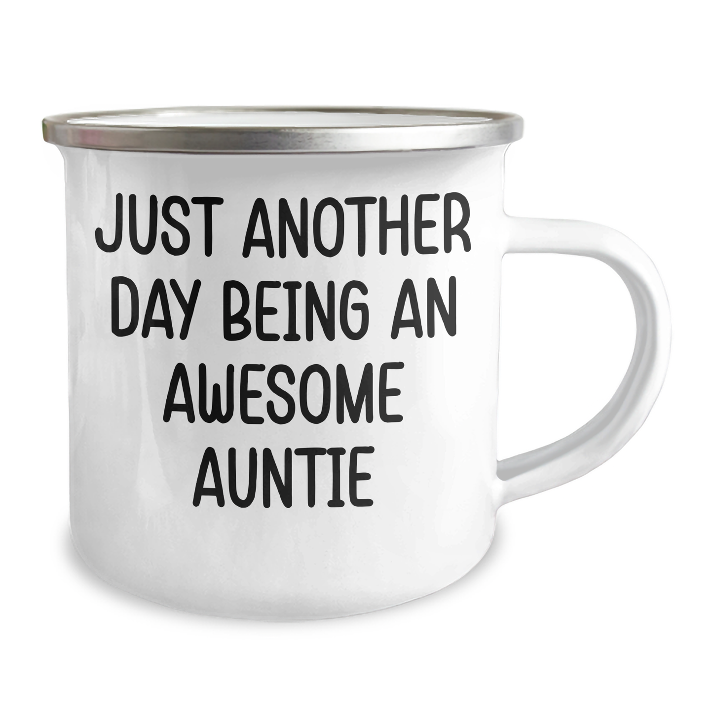 Funny Auntie Gifts for Men from Just Another Day Being An Awesome Auntie, Camping Mug for Father's Day, Gifts from Auntie - Image 2