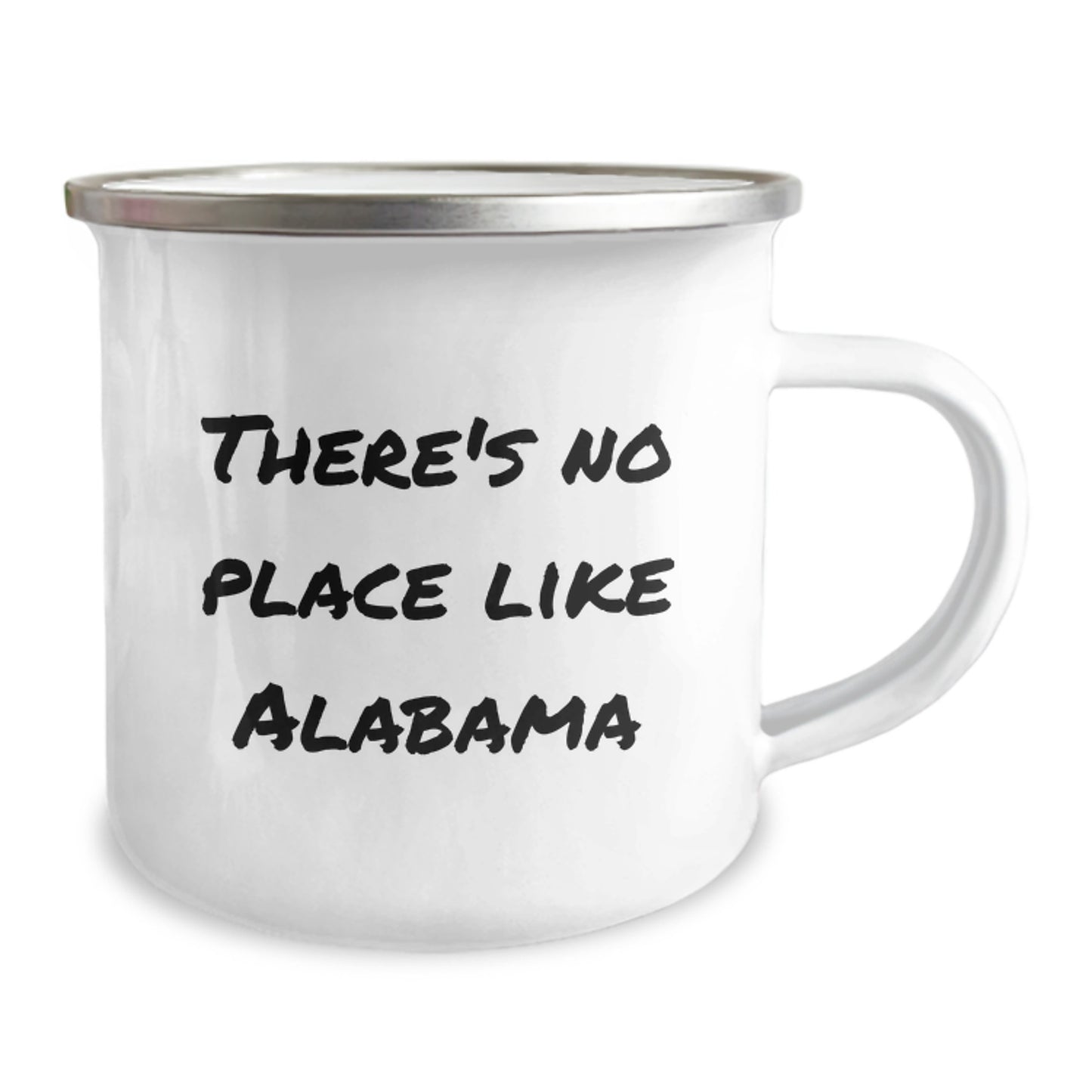 Funny Alabama Gifts for Birthday, Camping Mug with There's No Place Like Alabama Quote, Unique Gifts from Friends to Family - Image 2