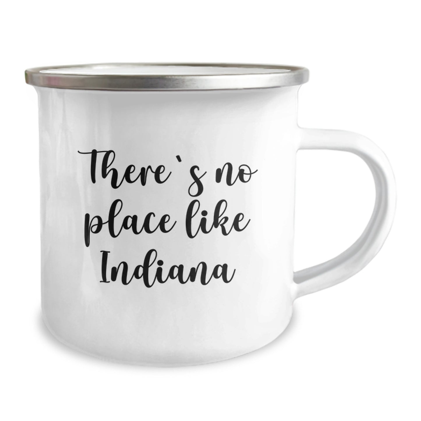 Indiana Camping Mug with Funny Quote Gifts for Indiana Men Women Friends Family - There's No Place Like Indiana - Image 2