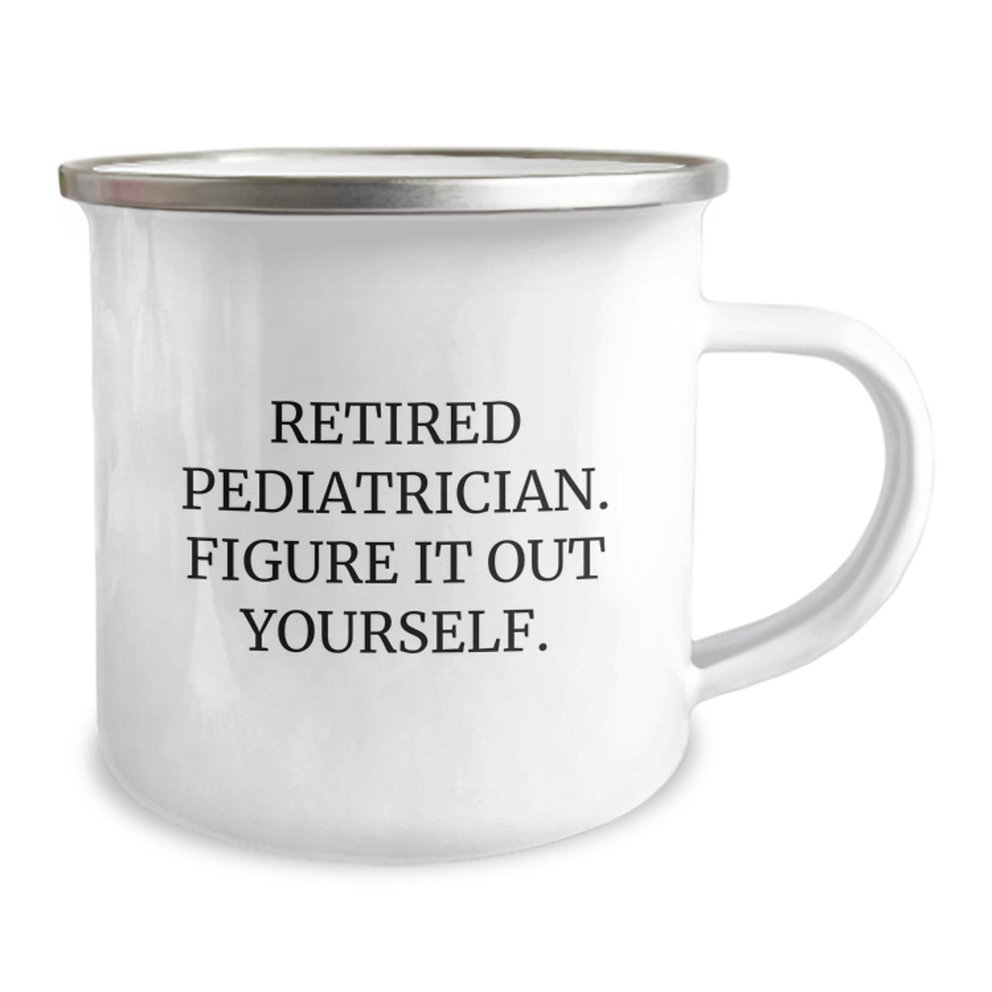 Funny Gifts from Family to the Pediatrician, Retired Wisdom, Camping Mug for Graduation Unique Gifts - Image 2