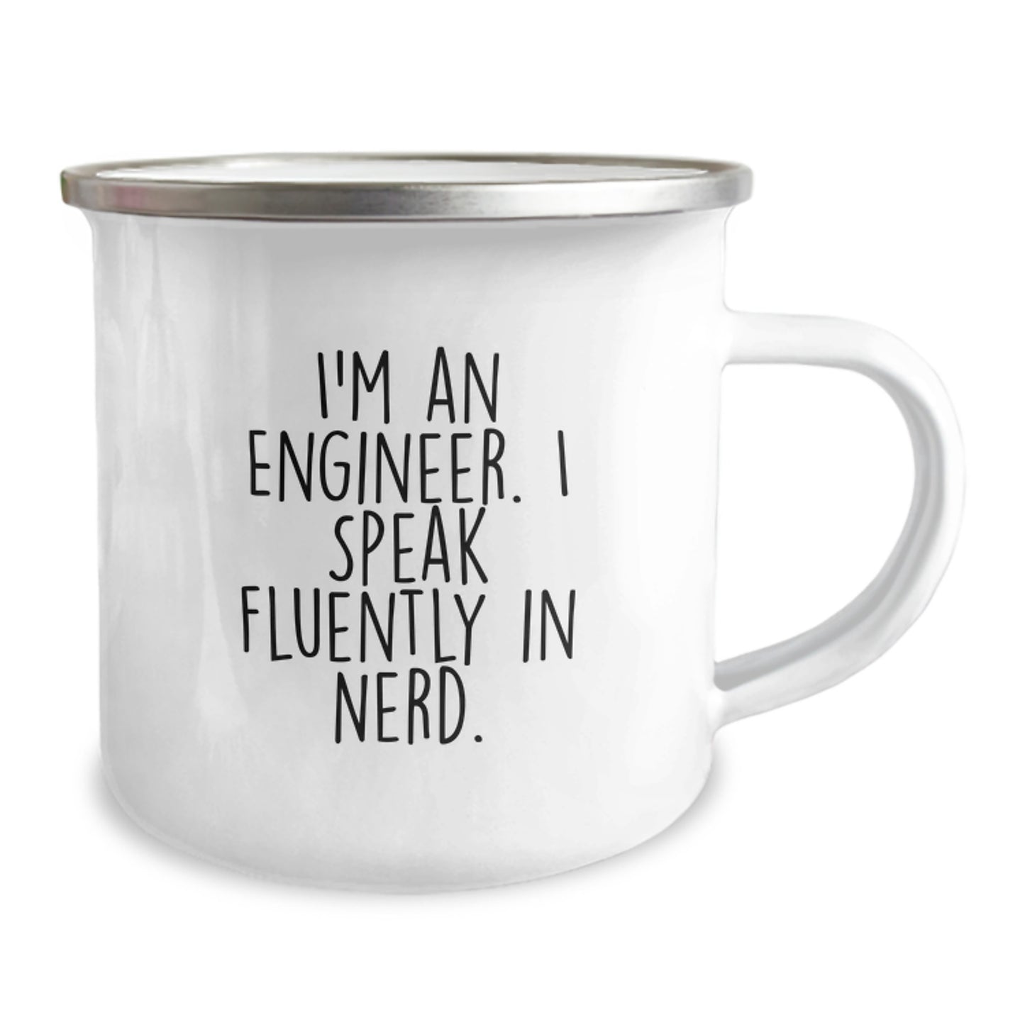 Cute Engineer Gifts from Friends Valentine's Unique Mug, Funny Quote 'I Speak Fluently In genius.' for Engineer Men - Image 2