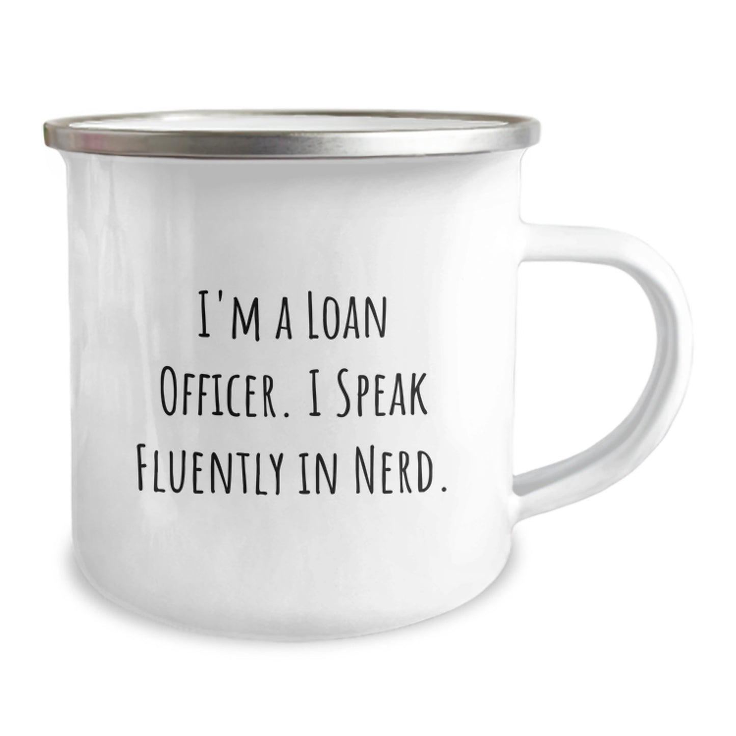 Funny Loan Officer Gifts from Friends, Graduation Unique Gifts for Loan Officer, Camping Mug with genius Quote - Image 2