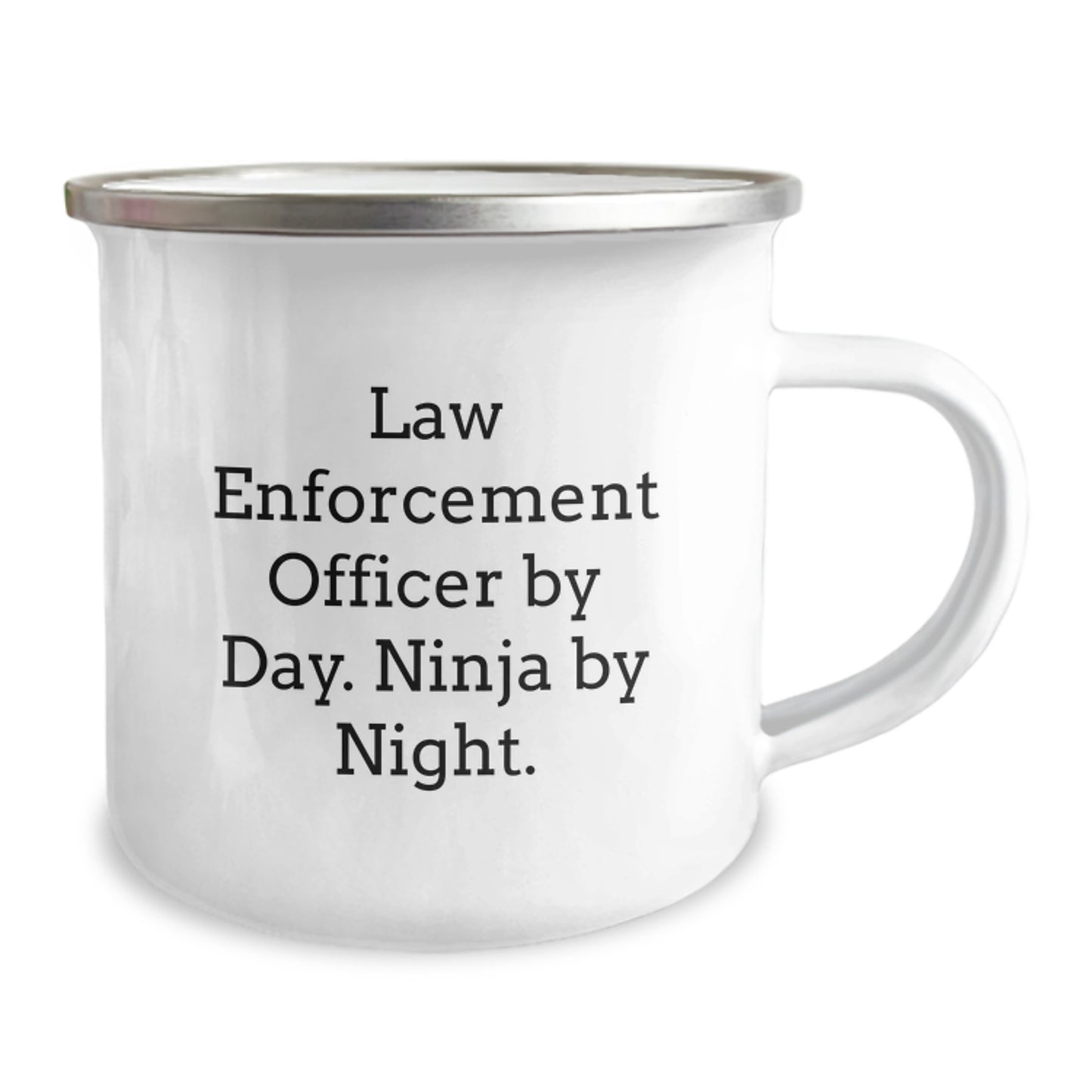 Funny Law Enforcement Officer Camping Mug Gifts for Him Graduation Unique - Image 2