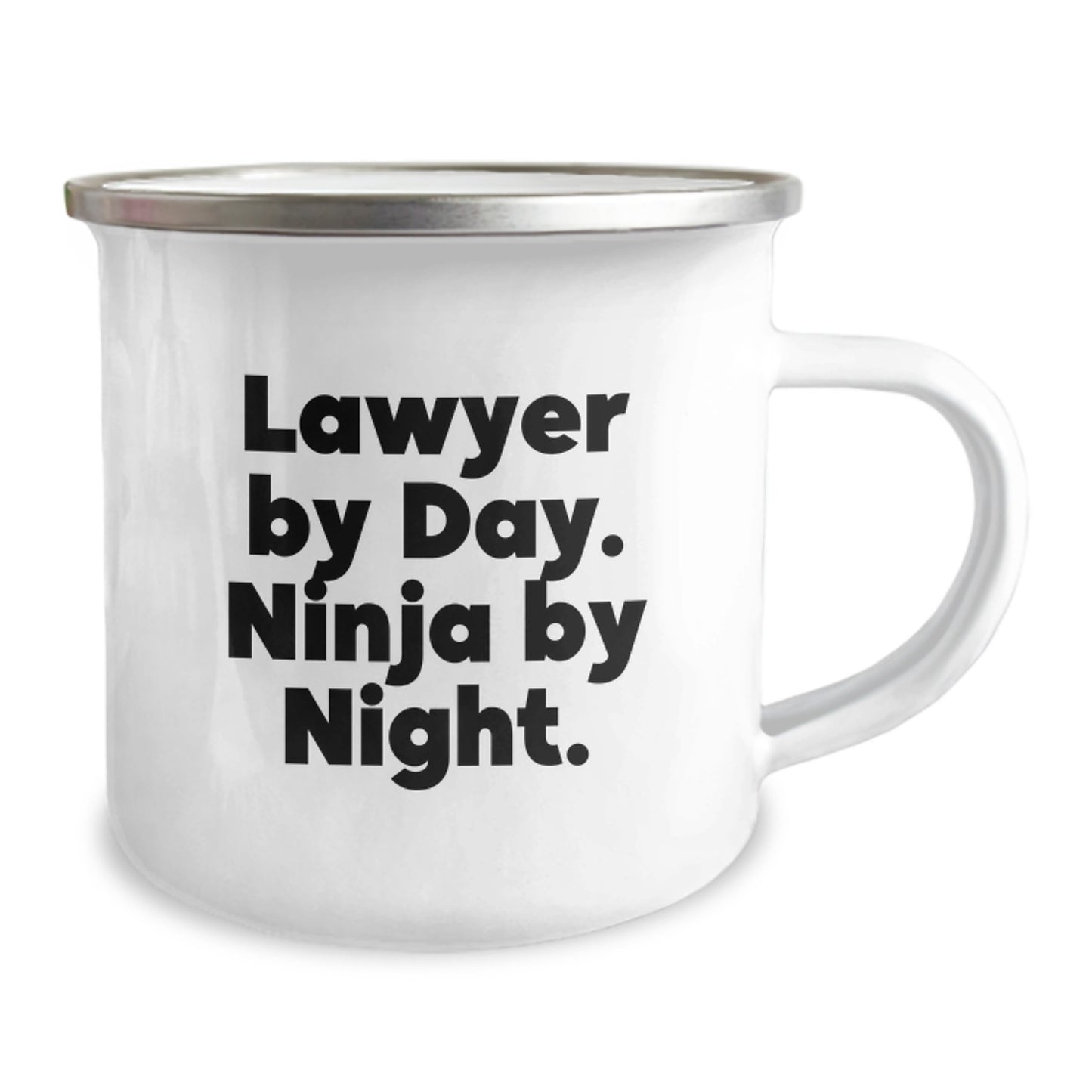 Funny Lawyer Gifts for Men, Lawyer By Day Ninja By Night Camping Mug for Graduation Unique Gifts from Family - Image 2