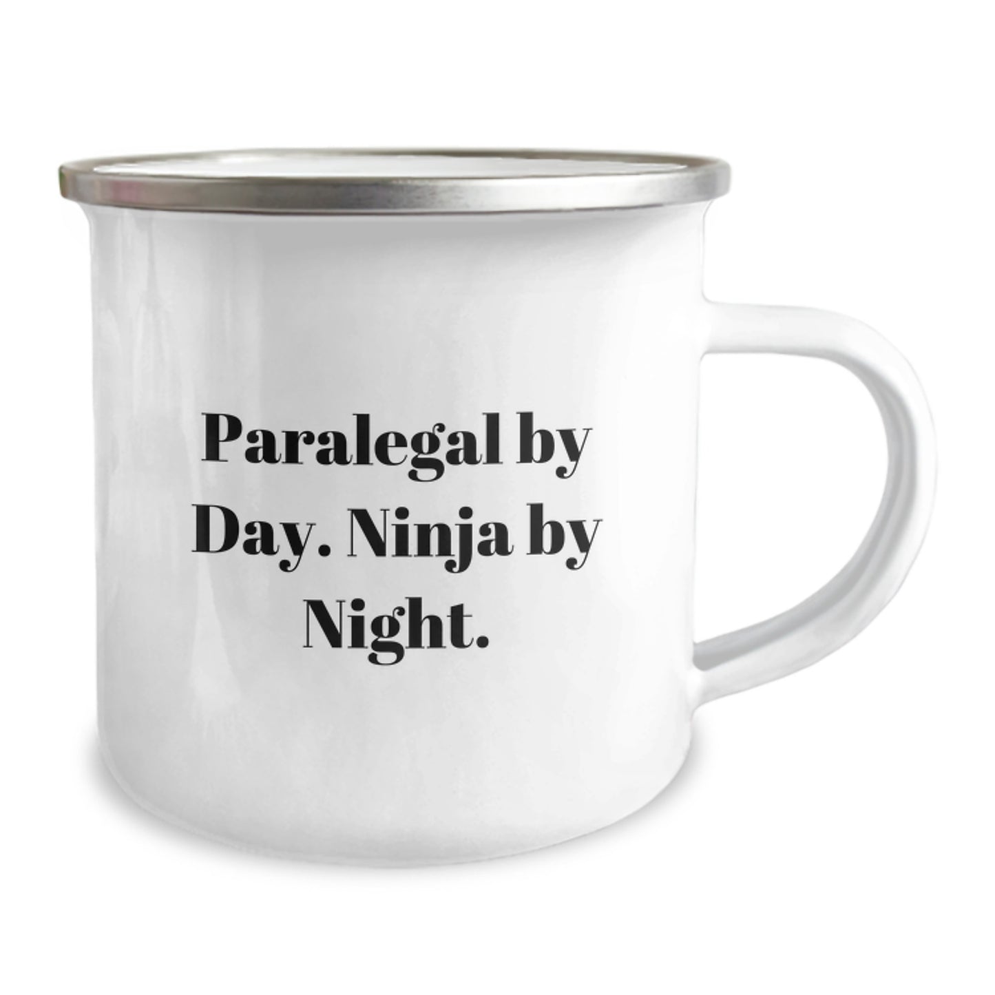 Paralegal By Day Ninja Mugs - Funny Graduation Gifts for Paralegal Friends, Family, and Coworkers - Camping Mug for Men and Women - Image 2