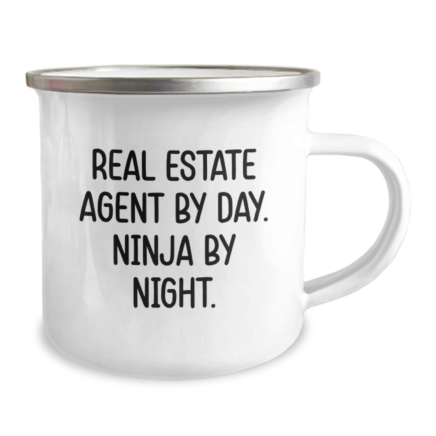 Unique Gifts for Real Estate Agent Friends, Funny Ninja Mug for Coworkers, Valentine's Unique Gifts for Men, Real Estate Agent By Day. Ninja By Night. Camping Mug - Image 2