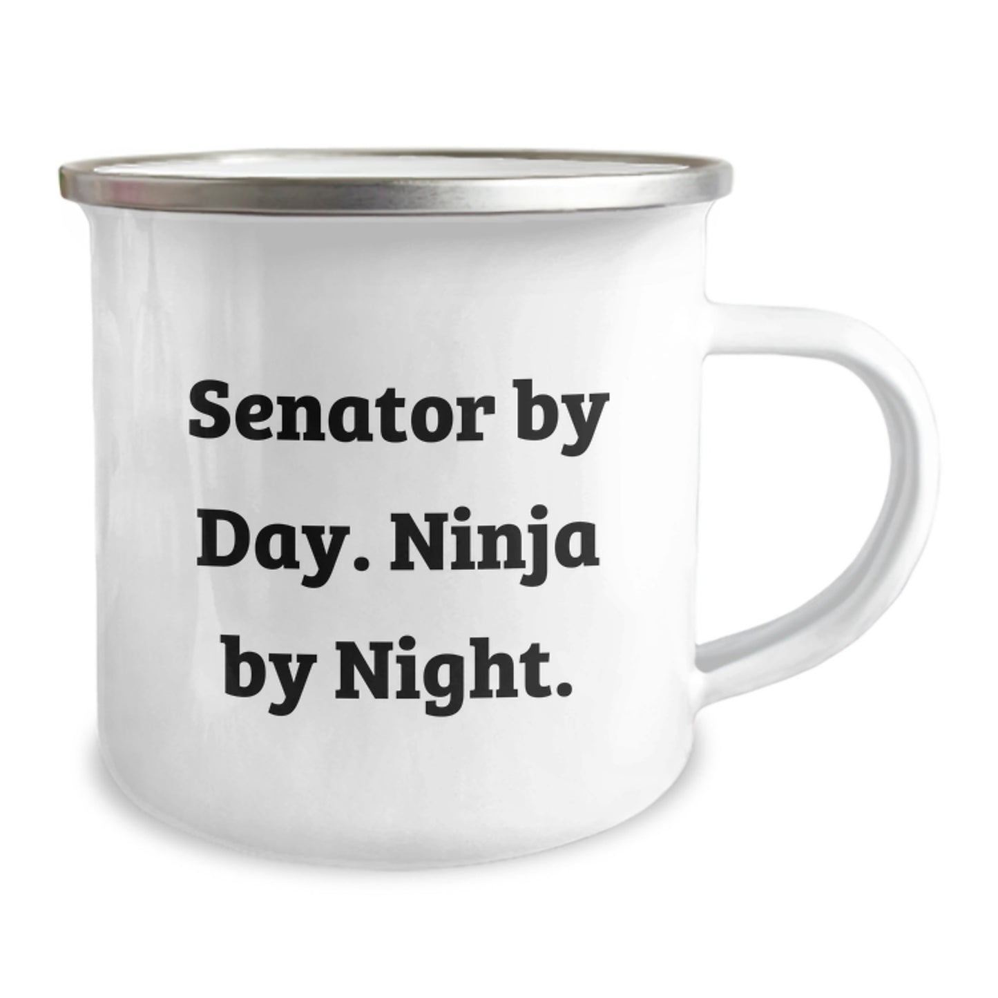 Senator Gifts from Friends, Cute Senator By Day Ninja By Night Camping Mugs for Senator, Valentine's Unique Gifts - Image 2