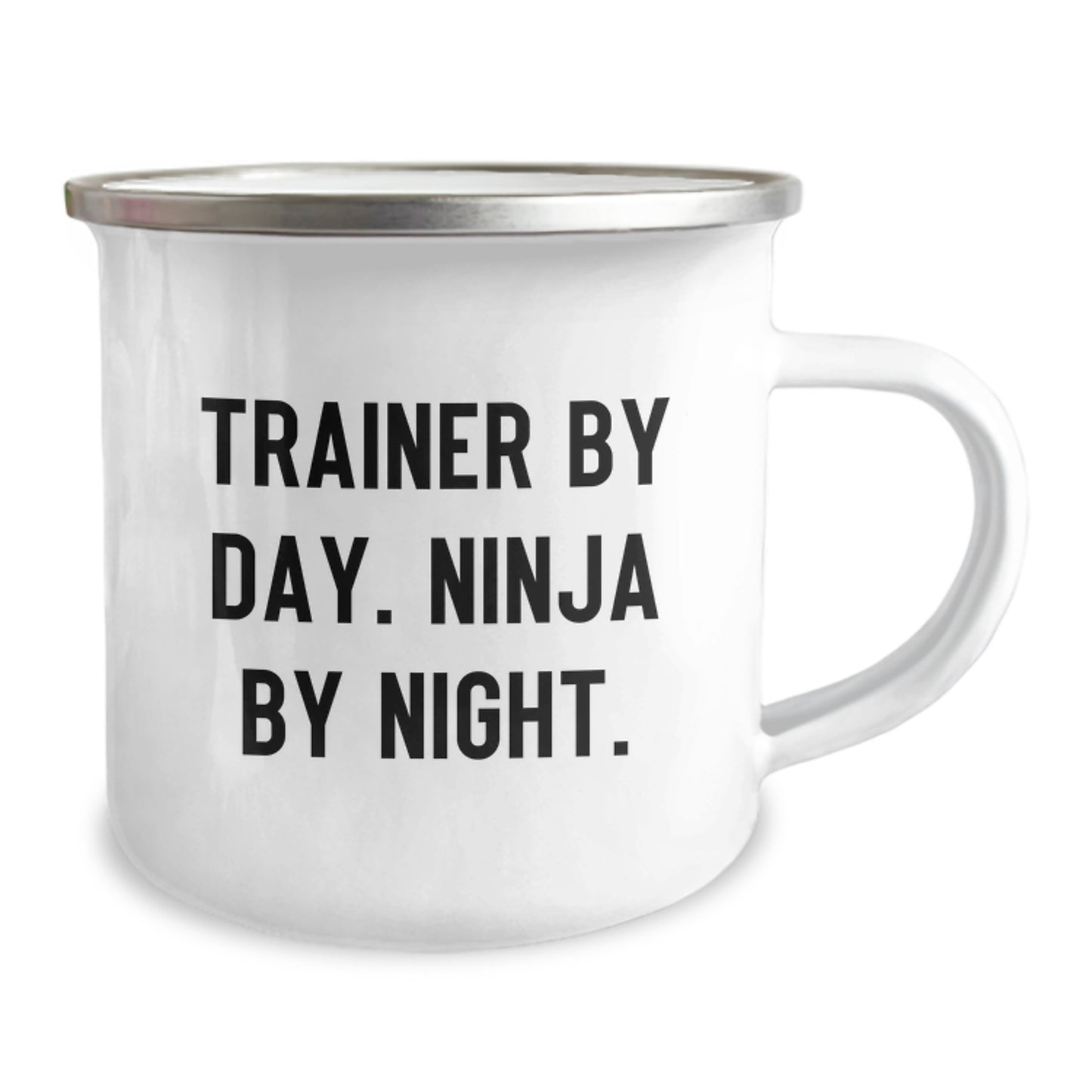 Funny Trainer Gifts - Inspirational Camping Mug for Graduation - Trainer By Day. Ninja By Night. - Gifts from Family to Trainer Friends - Image 2