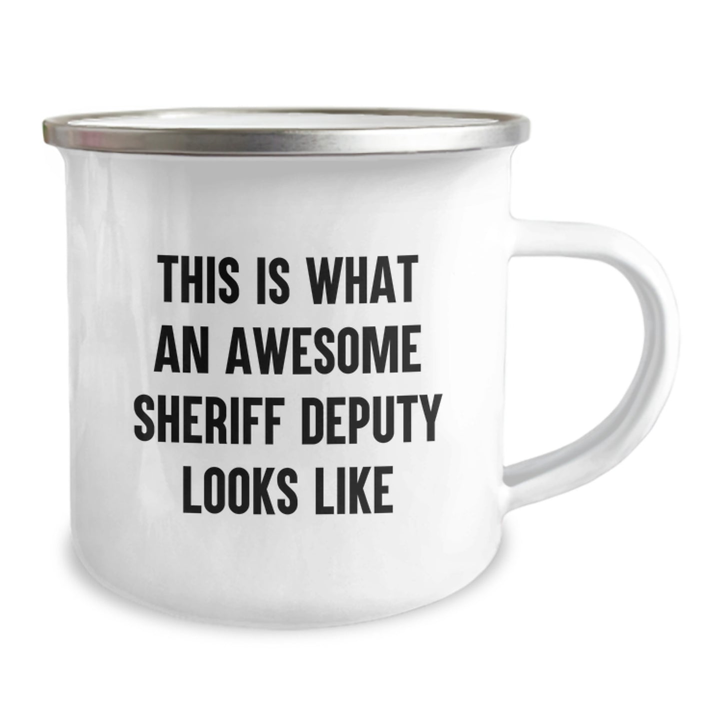 Funny Sheriff Deputy Gifts from Friends for Men Unique Graduation Unique Gifts - This Is What An Awesome Sheriff Deputy Looks Like Camping Mug for Sheriff Deputy - Image 2