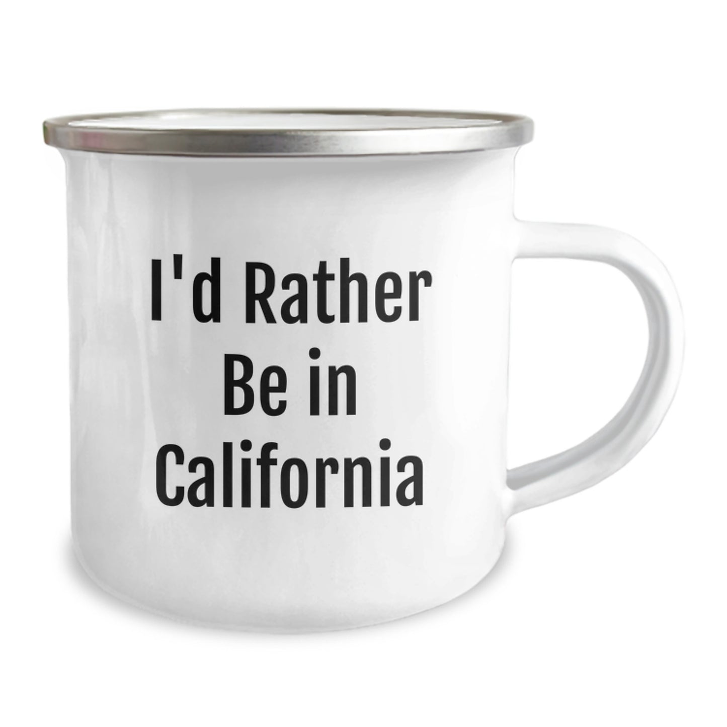 California Graduation Unique Gifts from Friends to Men - I'd Rather Be In California Camping Mug - Image 2