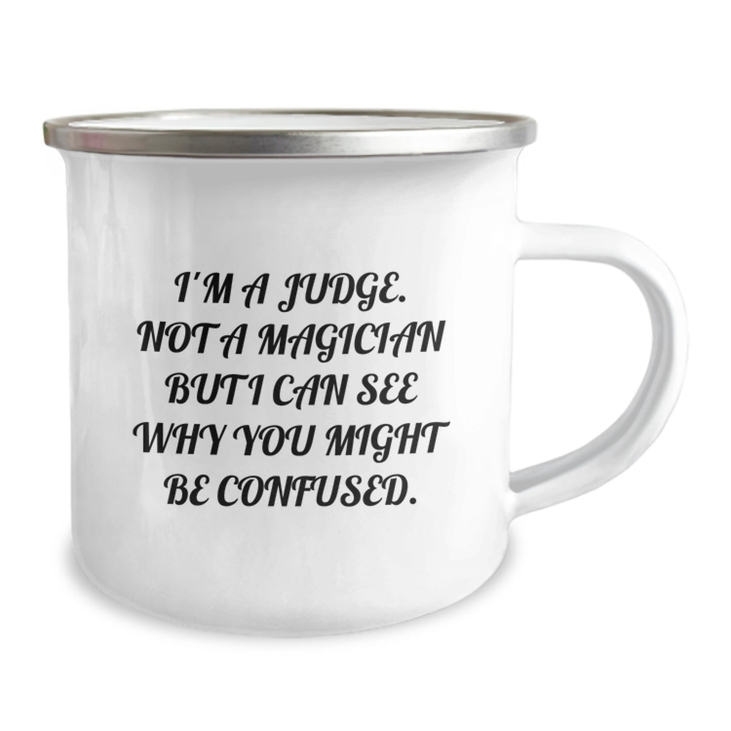 Judge Keepsake Camping Mug for Him Graduation Gift With Enamel Finish - Image 2