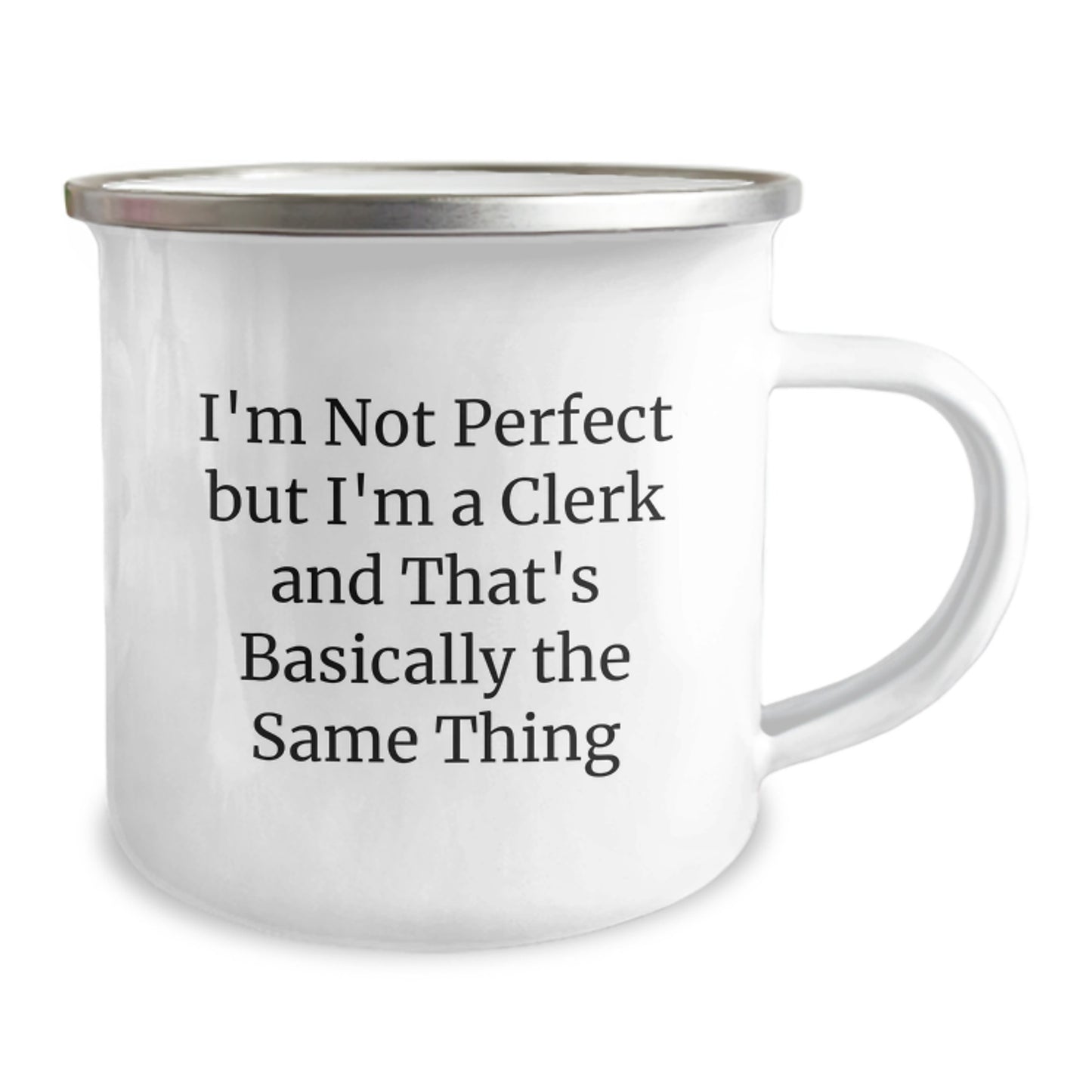 Birthday Gift Keepsake Mug for Him - I'm Not Perfect But I'm A Clerk - Image 2