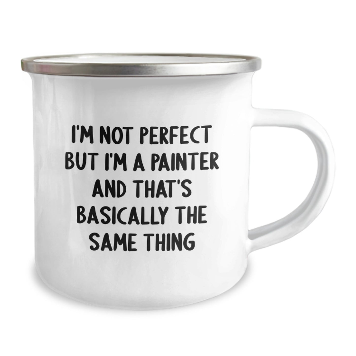 Birthday Gift for Friends Novelty I'm Not Perfect But I'm A Painter Mug - Image 2