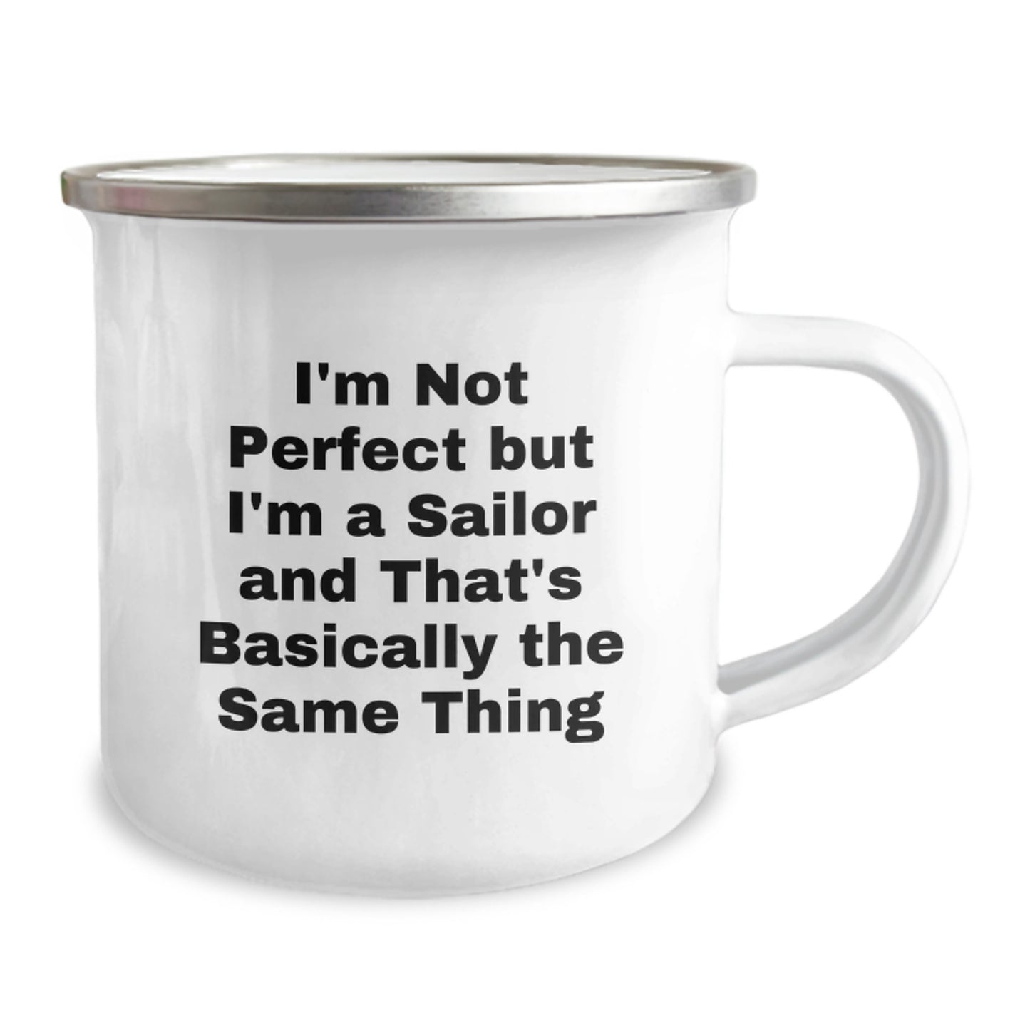 Sailor Keepsake Camping Mug for Him Birthday Gift with Enamel Finish - Image 2