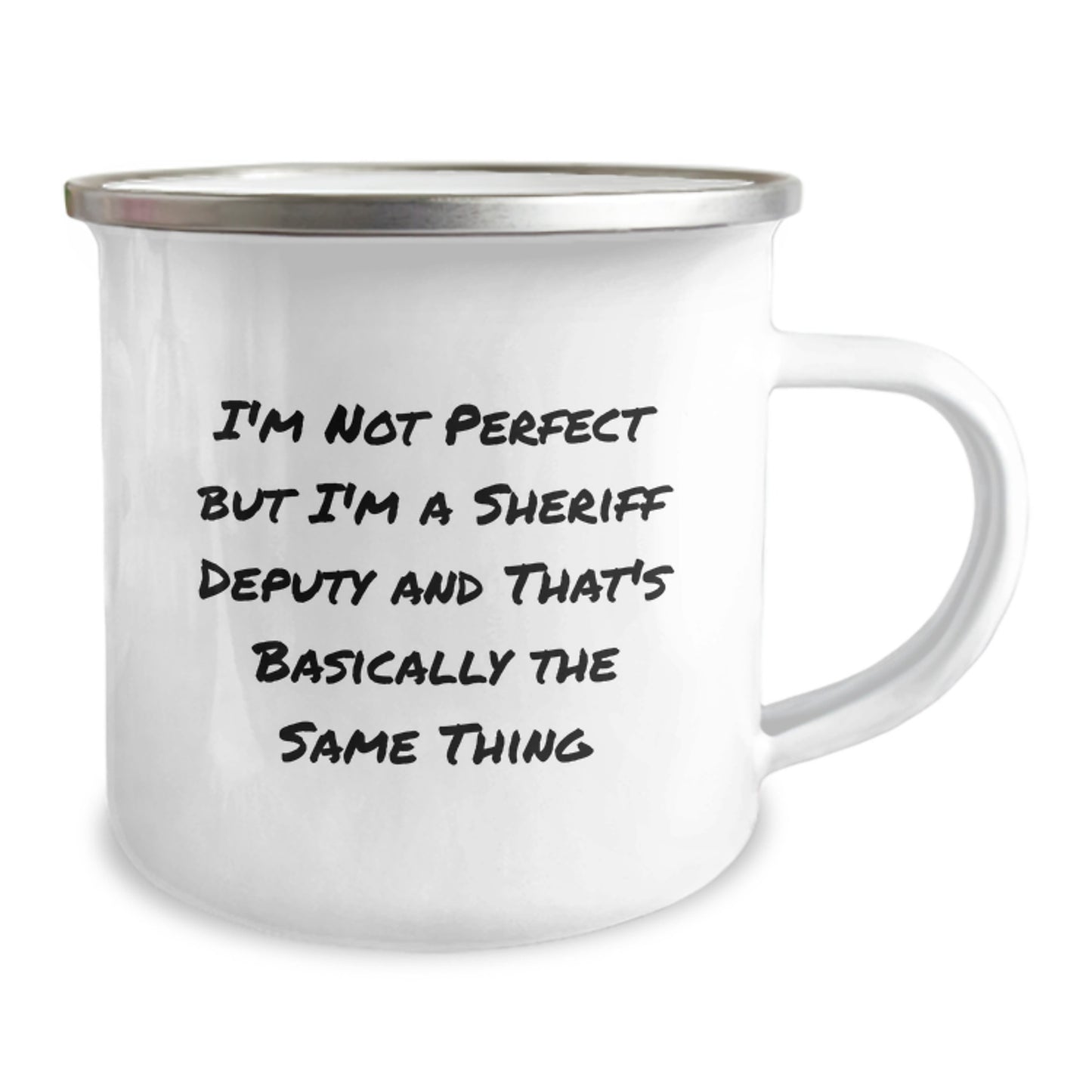 Funny Sheriff Deputy Gifts from Friends for Men - Camping Mug Valentine's Unique - Image 2