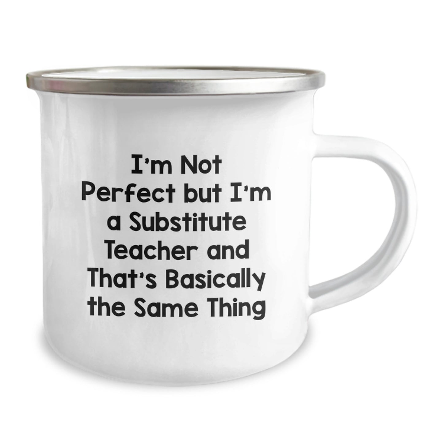 Witty Novelty Substitute Teacher Camping Mug for Friends Birthday Gift - Image 2