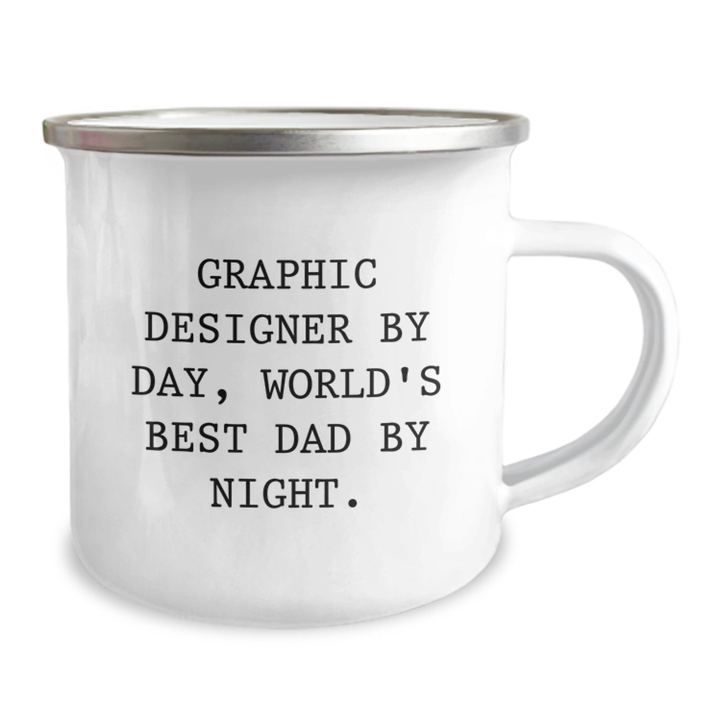 Funny Graphic Designer By Day Camping Mug Gifts for Him Valentine's Unique Gifts from Dad - Image 2