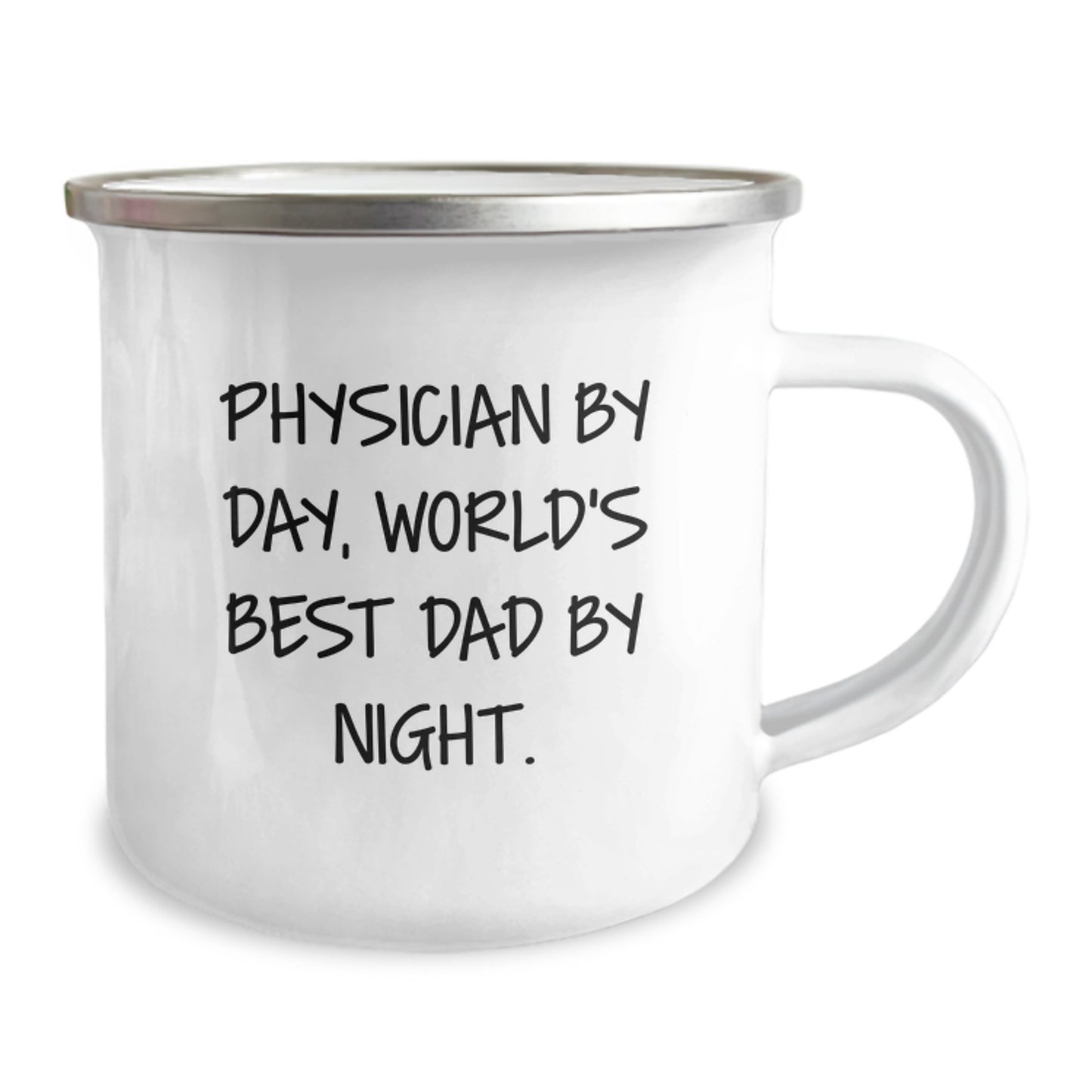 Birthday Gift Camping Mug for Her Physician By Day, World's Best Dad By - Image 2
