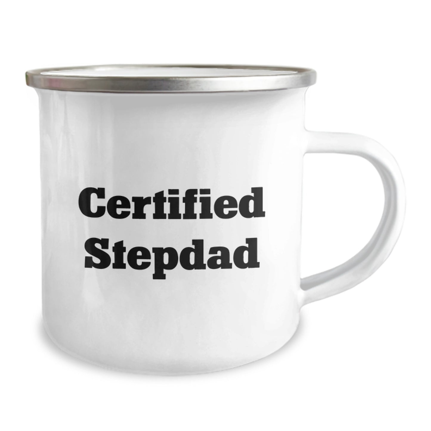 Funny Stepdad Gifts from Men, Unique Valentine's Gifts for Stepdads, Certified Stepdad Camping Mug - Image 2