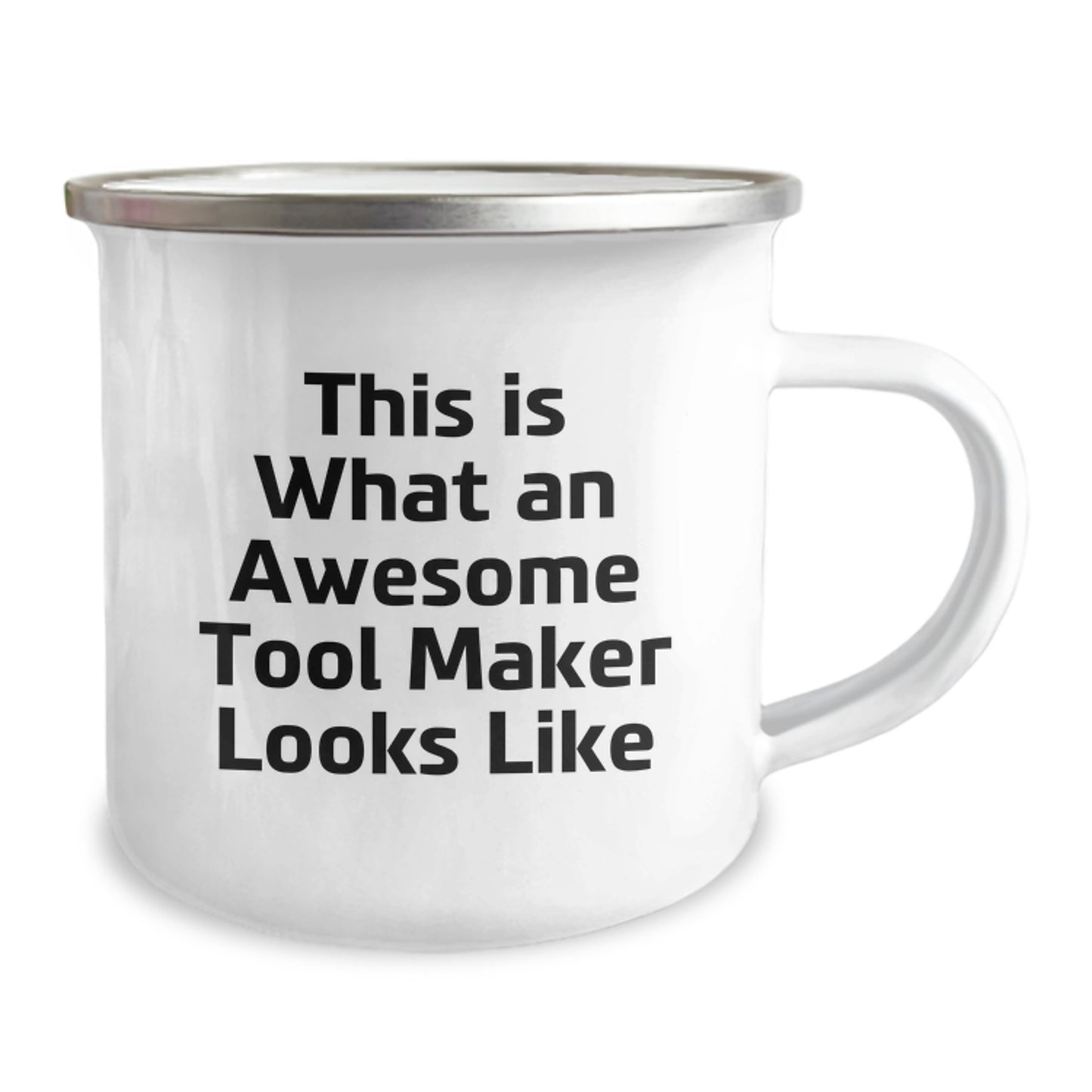 Funny Tool Maker Gifts for Men, Camping Mugs Unique Birthday Unique Gifts from Friends to Tool Makers, Funny Quote 'This Is What An Awesome Tool Maker Looks Like' - Image 2