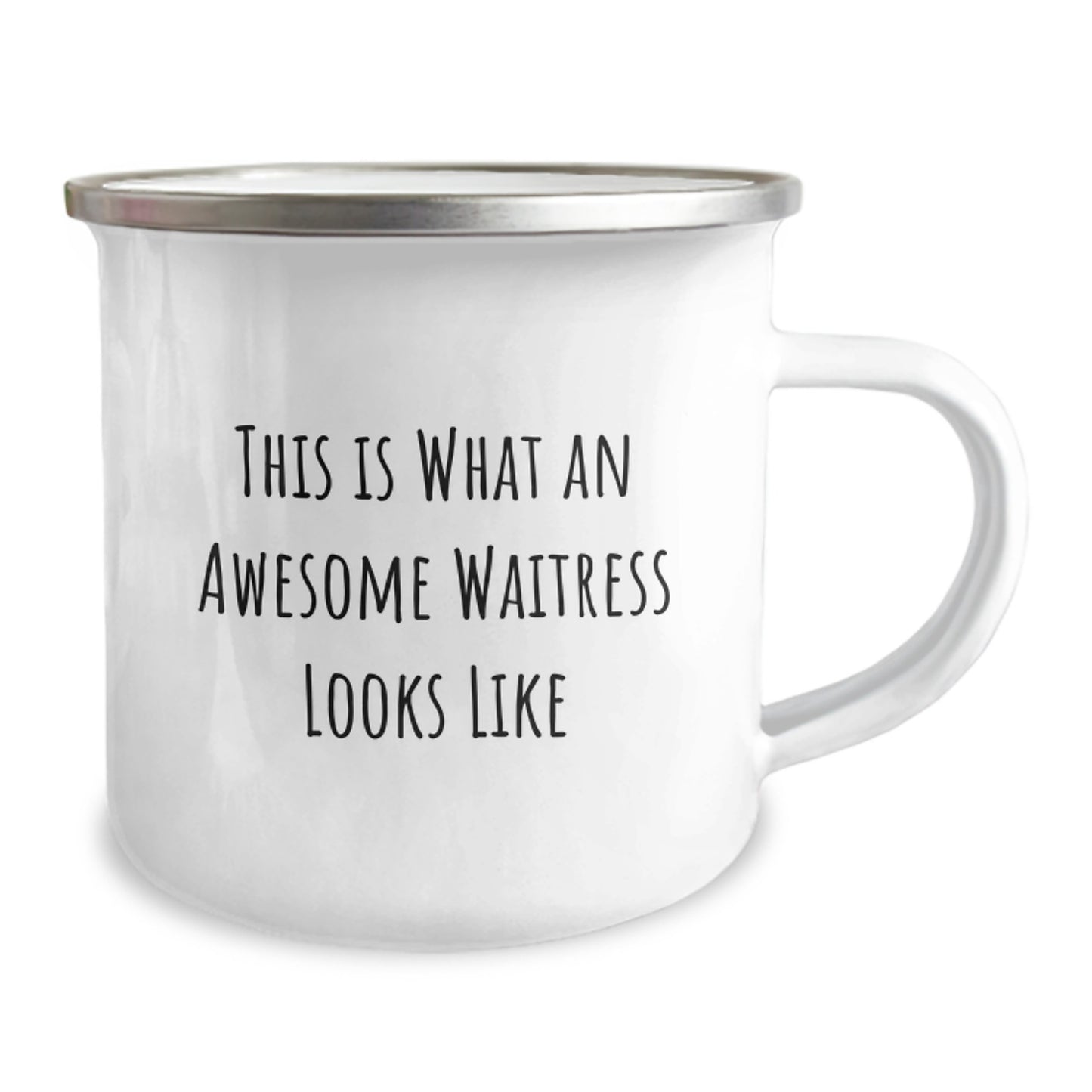 Funny Waitress Gifts for Friends, This Is What An Awesome Waitress Looks Like Inspirational Camping Mug Birthday Unique Gifts from Friends for Waitress - Image 2