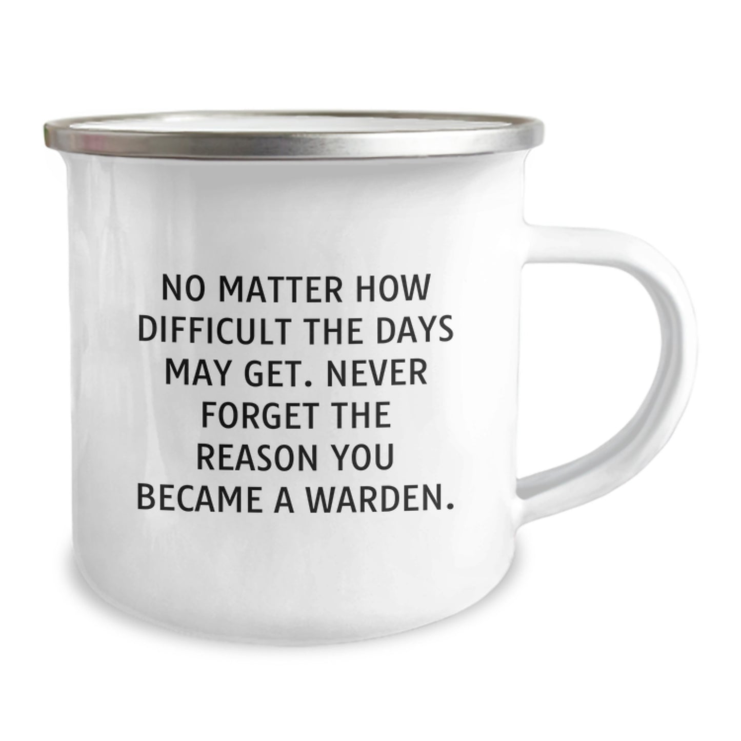 Warden Quotes Camping Mug, Funny Inspirational Gifts from Friends, Gifts for Warden Birthday, Never Forget Reason You Became Warden - Image 2
