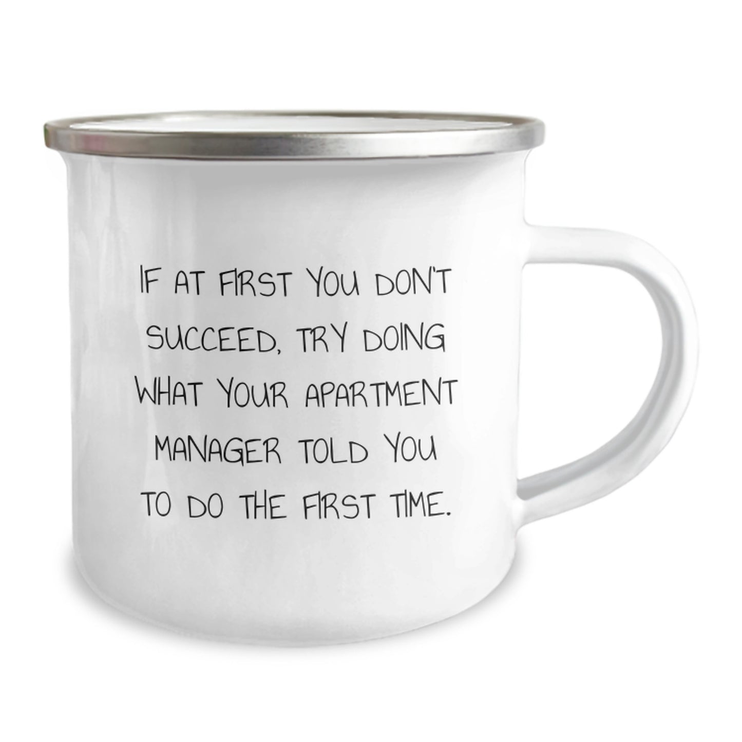 Funny Apartment Manager Gifts from Friends, Unique Camping Mug for Birthday Unique Gifts, Inspirational Quote - Image 2
