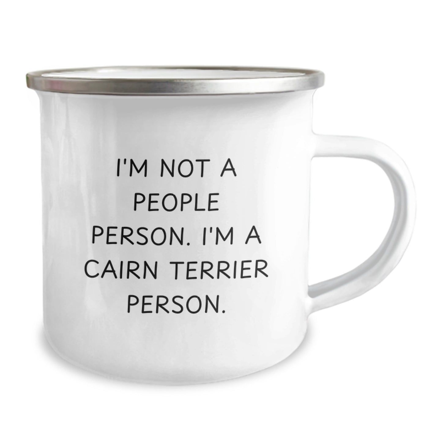 Cairn Terrier Dog Camping Mug, Funny Cairn Terrier Quote Gifts from Men to Cairn Terrier Lovers on Birthday Unique Gifts - Image 2
