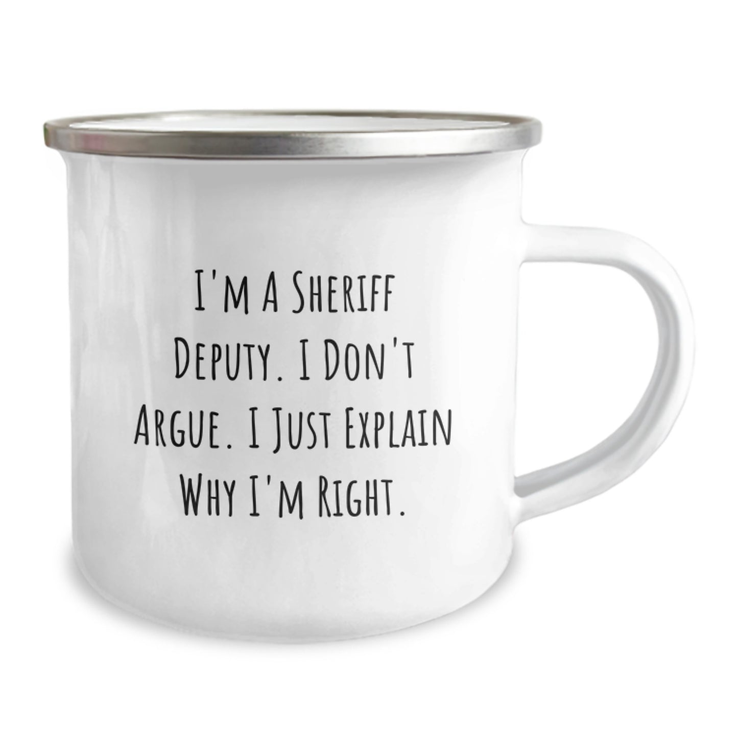 Funny Sheriff Deputy Camping Mug Gifts from Family for Sheriff Deputy Graduation Unique - Image 2