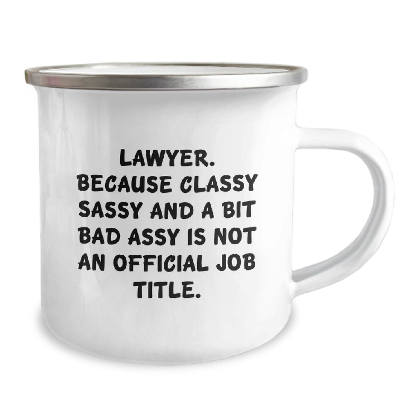 Gifts from Friends for Lawyer, Funny Camping Mug, Classy Sassy and a Bit Fearlessy, Graduation Unique Gifts - Image 2