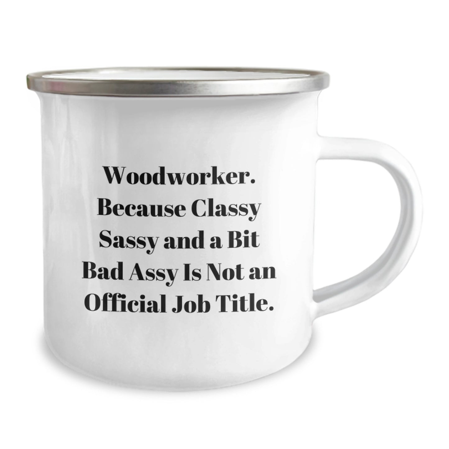 Woodworker Funny Mug Gifts from Men to Woodworker Friends for Christmas - Camping Mug with Funny Quote - Image 2