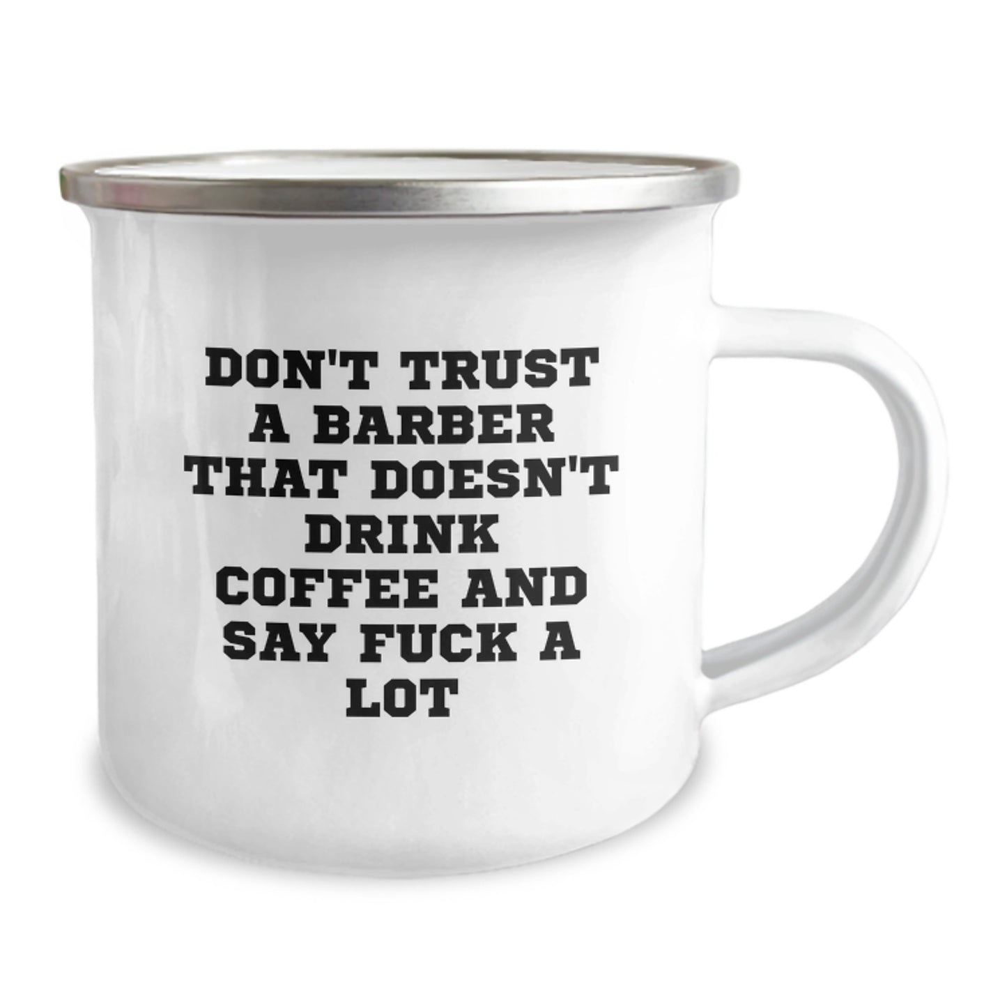 Funny Barber Gifts from Friends - Don't Trust A Barber That Doesn't Drink Coffee And Say 'F--k A Lot' - Birthday Unique Gifts for Men - Image 2