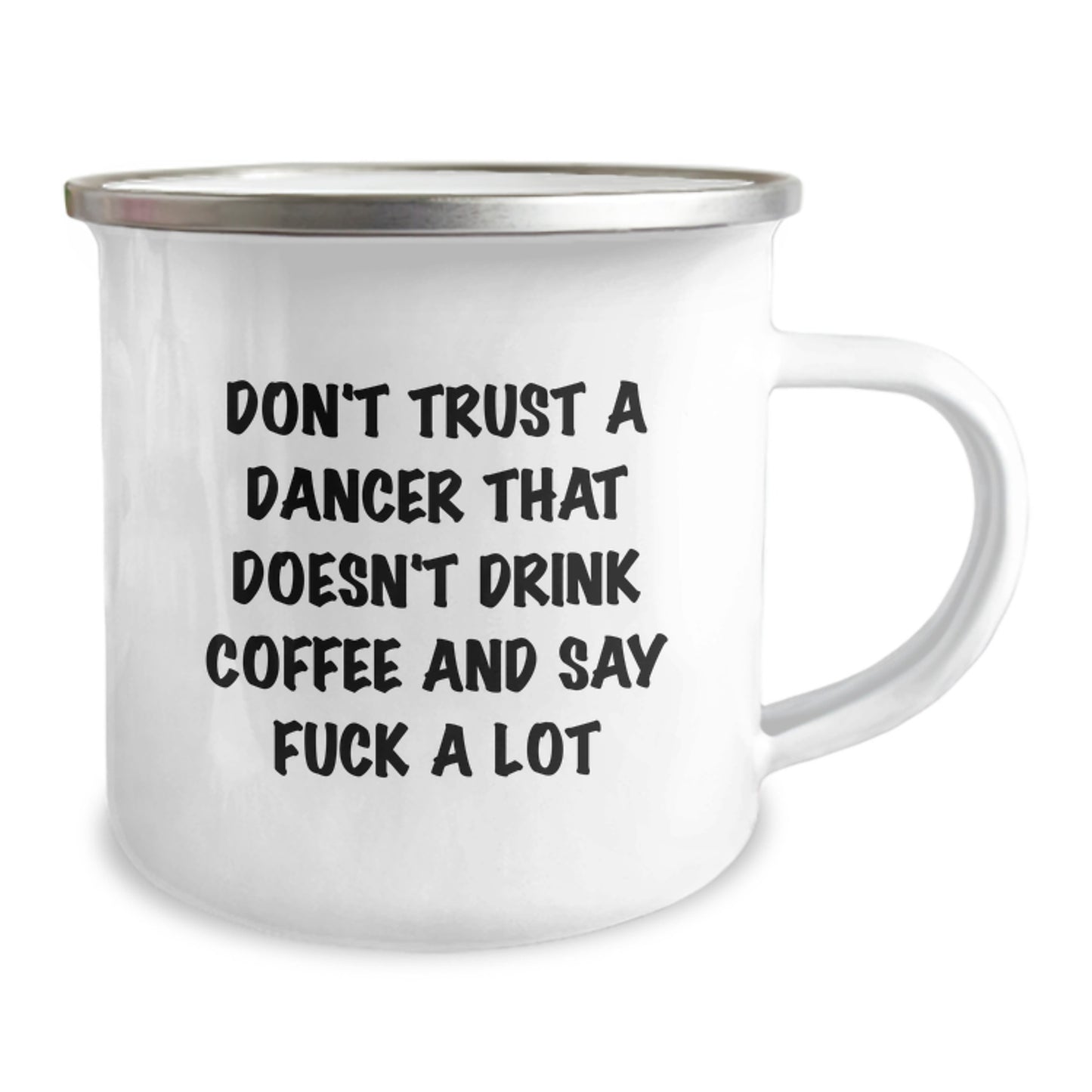 Funny Dancer Gifts, Coffee Lovers Say 'F--k A Lot', Christmas Unique Camping Mugs for Dancers by Family, Friends - Image 2
