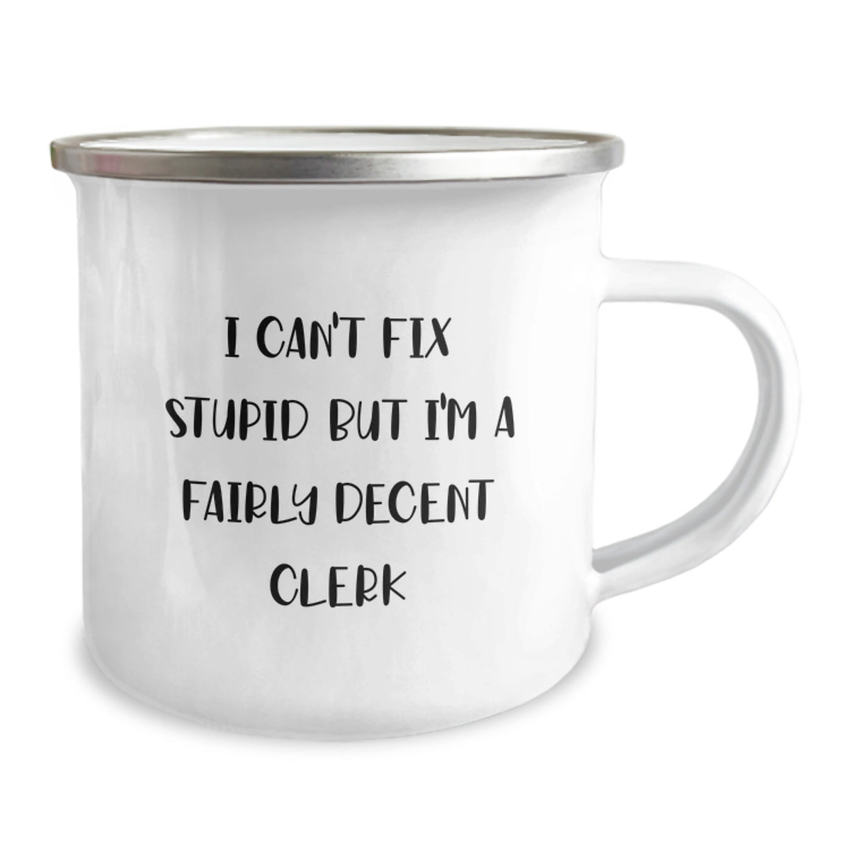 Funny Clerk Gifts, Camping Mug for Birthday - Gifts from Friends to Clerk, Inspirational Quote - Image 2