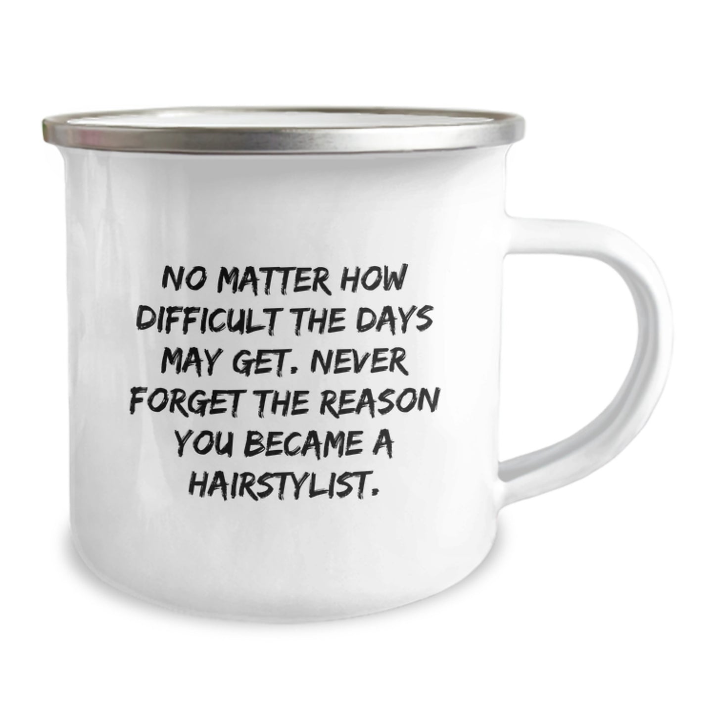 Hairstylist Gifts, Inspirational Quote, Camping Mug for Hairstylist, Gifts from Family, Gifts for Hairstylist, Unique Birthday Unique Gifts, Stainless Steel, Permanent Printing - Image 2