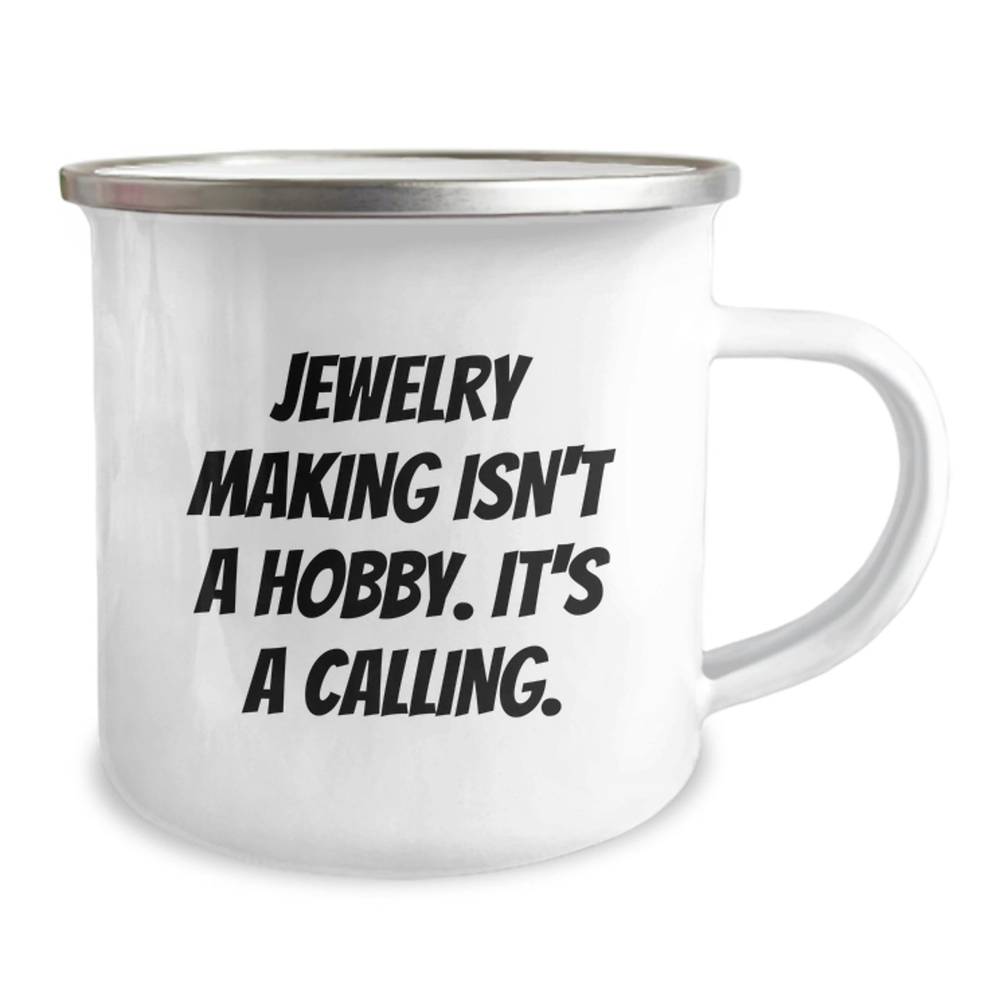 Funny Jewelry Making Inspirational Gifts from Friends for Men Stainless Steel Camping Mug - Image 2