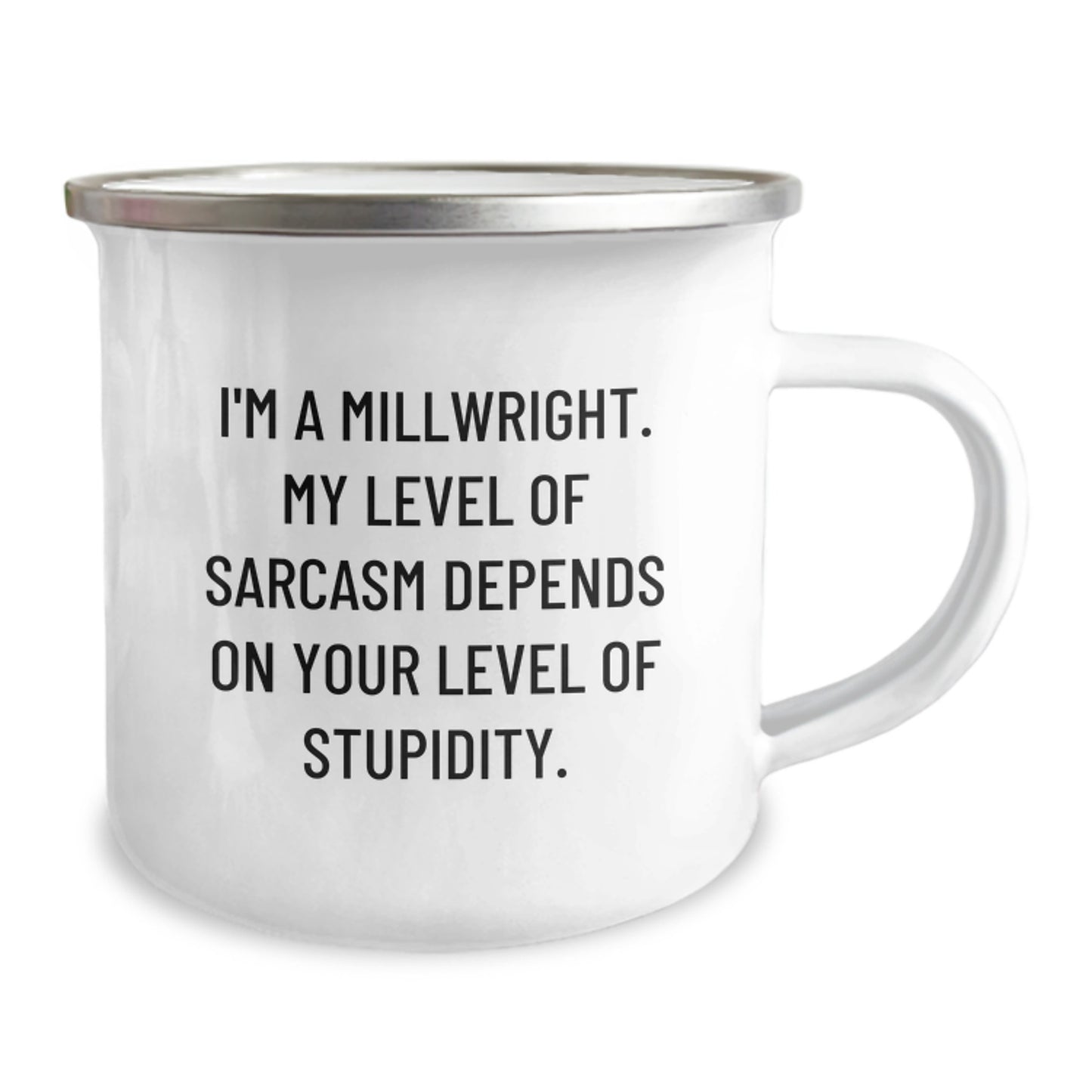 Funny Millwright Gifts for Men, Unique Christmas Memorable Presents from Friends and Family, Camping Mug with Sarcasm Quote - 'I'm A Millwright' - Image 2