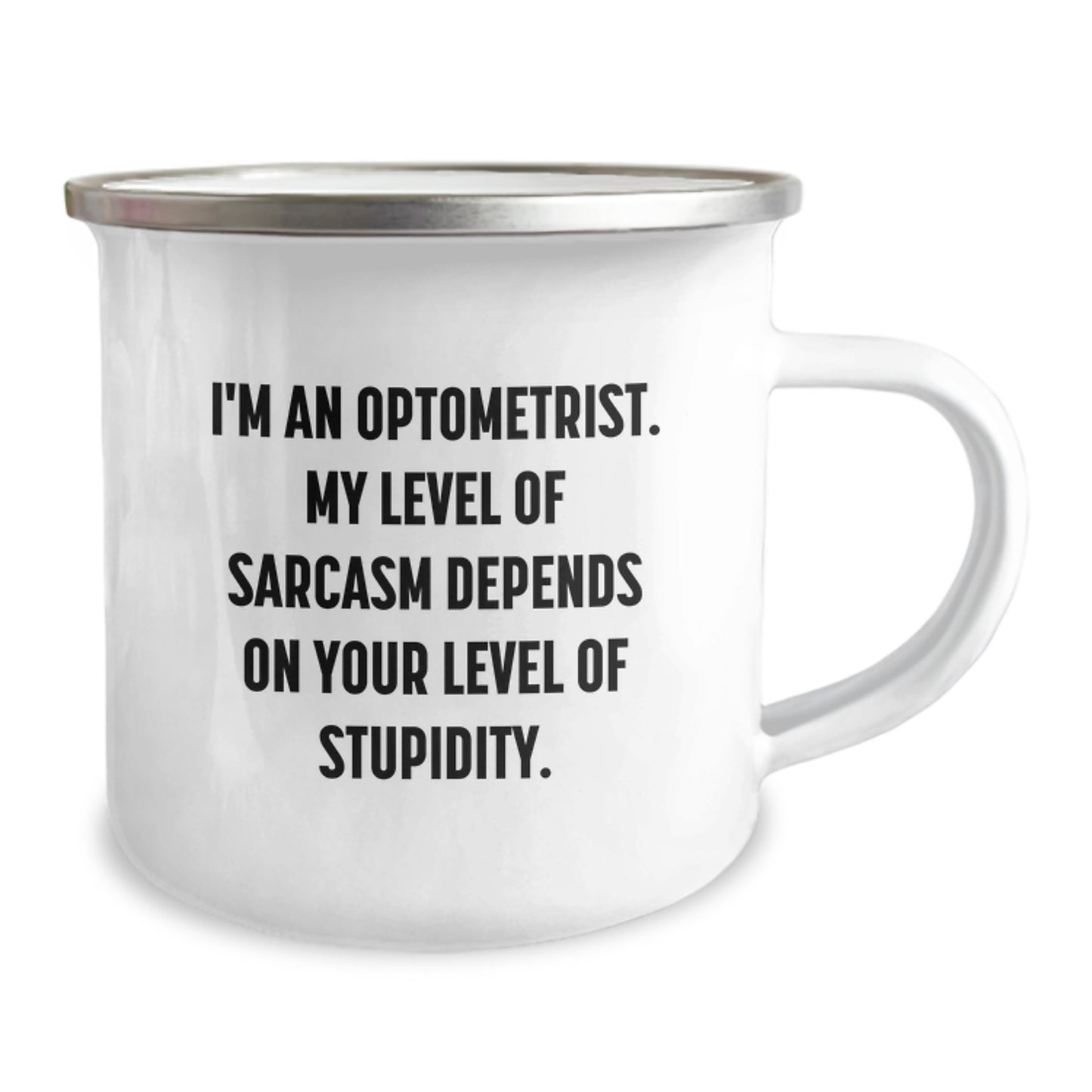 Optometrist Christmas Unique Gifts from Friends - Funny Sarcasm Camping Mug for Men, Women, and Family - Image 2
