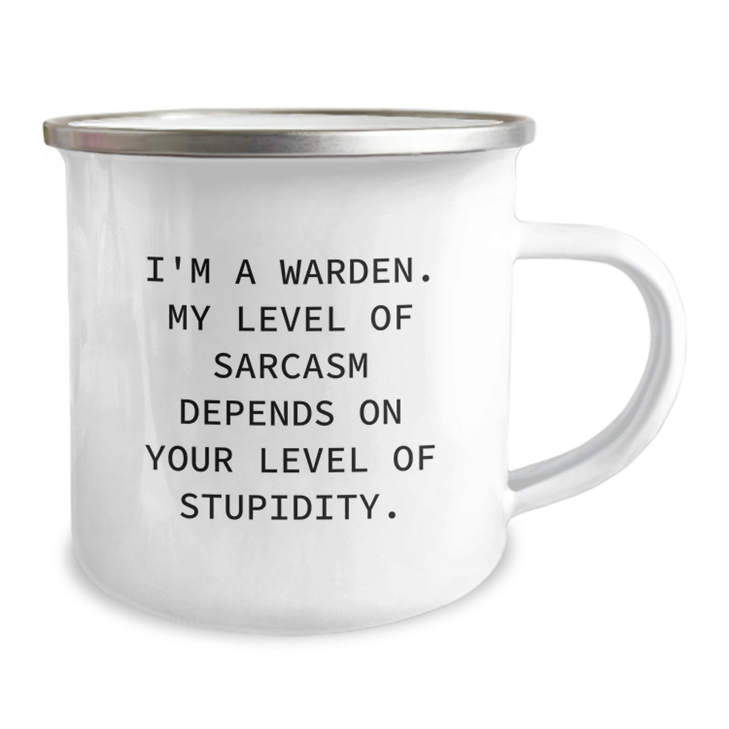 Funny Warden Camping Mug, Gifts for Warden, Christmas Unique Gifts from Men to Friends - Image 2