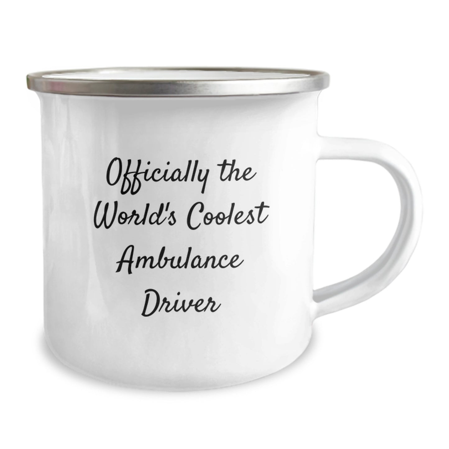 Funny Ambulance Driver Gifts for Men on Christmas - Officially The World's Coolest Ambulance Driver Camping Mug - Image 2