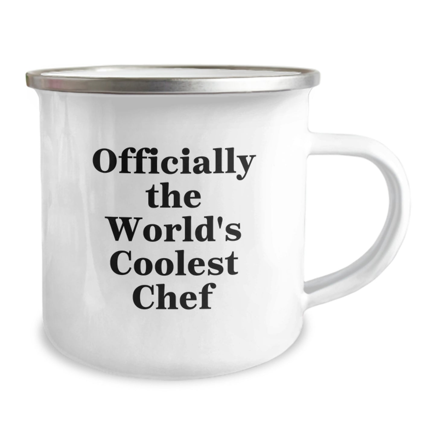 Funny Gifts from Men to Chef Friends - Officially The World's Coolest Chef Stainless Steel Camping Mug for Women - Image 2