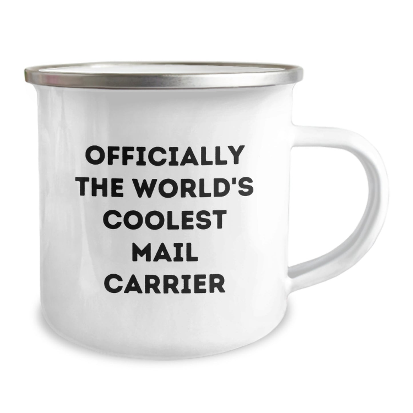Mail Carrier Gifts, Christmas Unique Mug for Men, Funny 'Officially The World's Coolest Mail Carrier' Camping Mug - Image 2